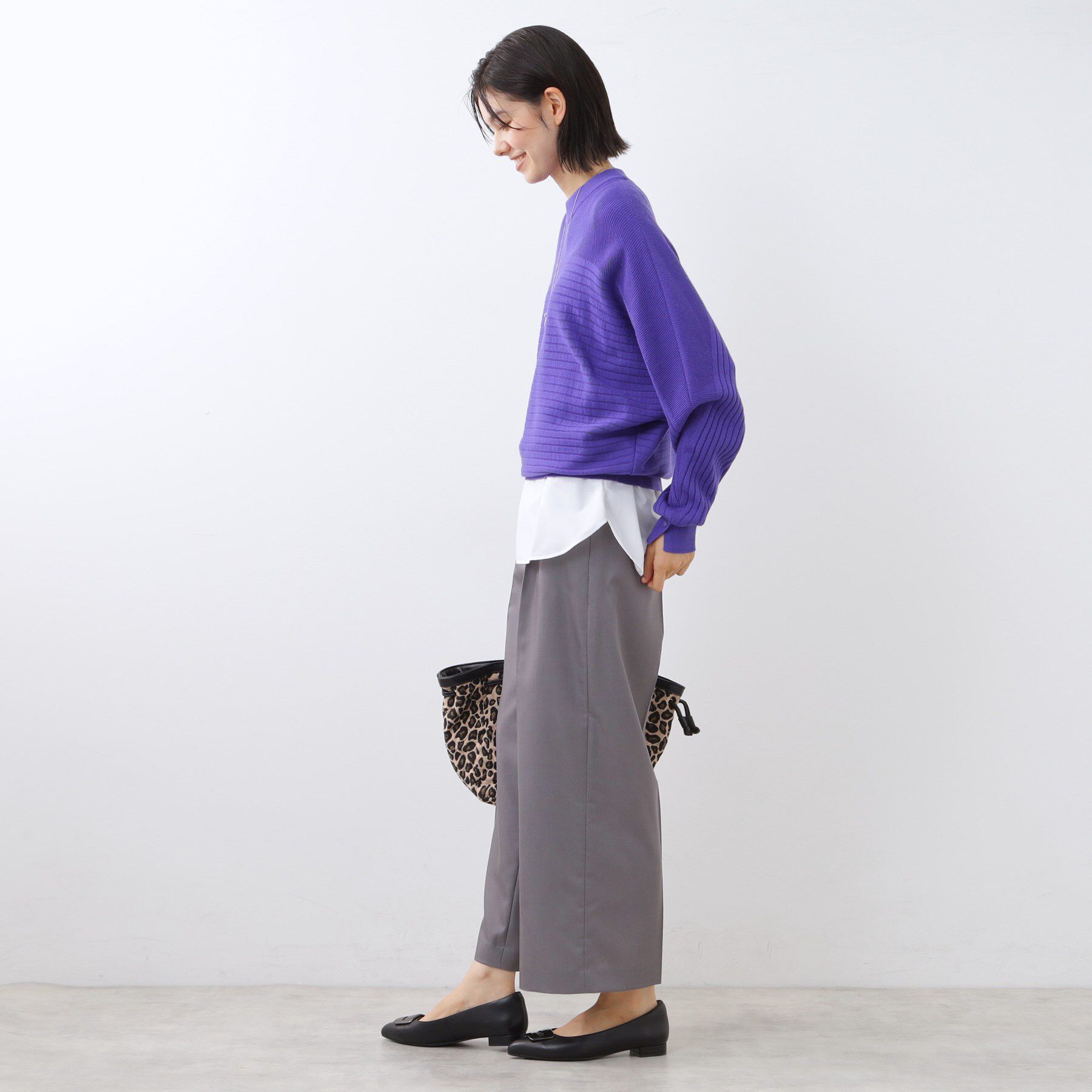 Reflect「【重ね着でも一枚着でも◎】ドッキングジャージトップス」|Tシャツ・カットソー|