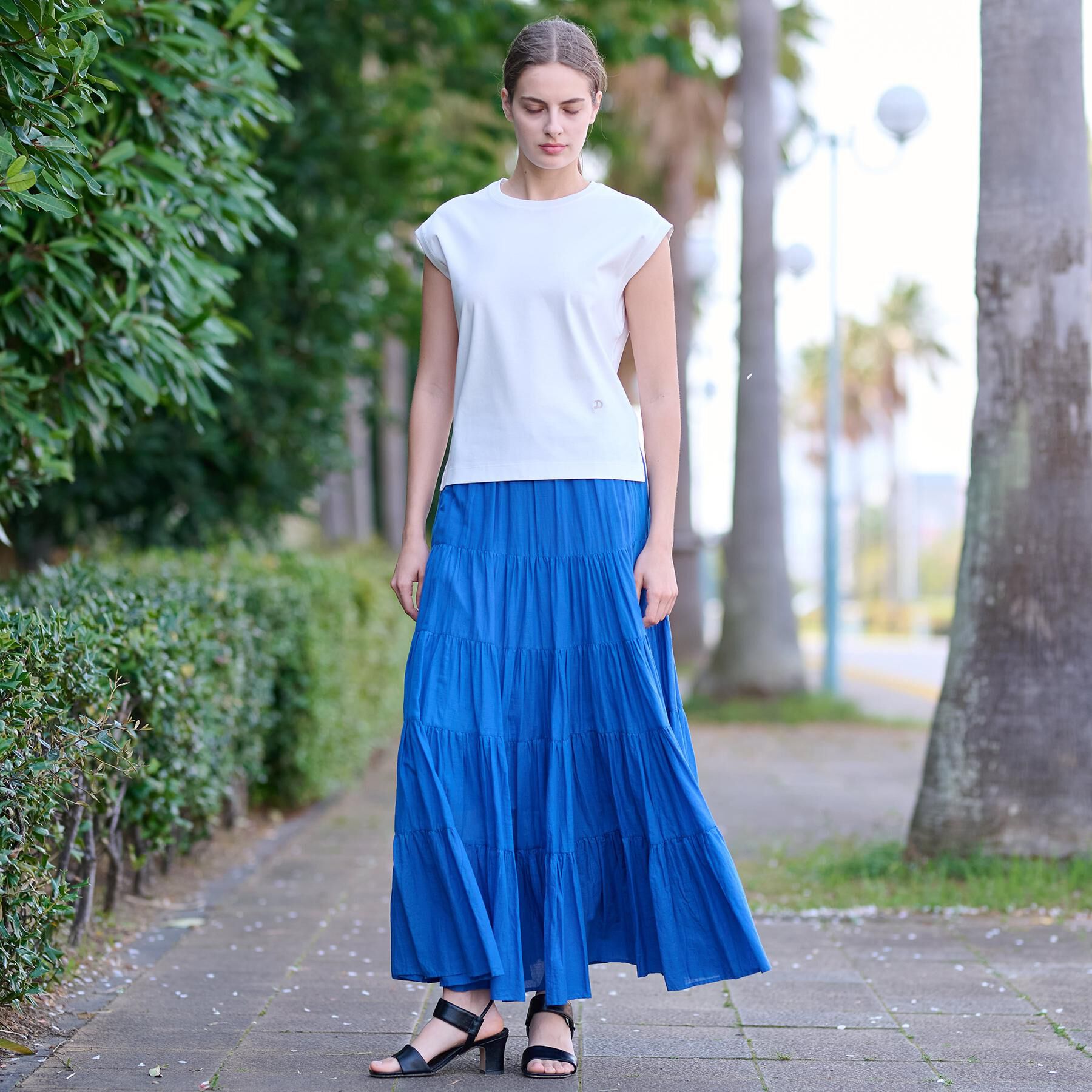 DRESSTERIOR「【接触冷感/抗菌防臭/消臭】アイスクリアコットンフレンチ」|Tシャツ・カットソー|