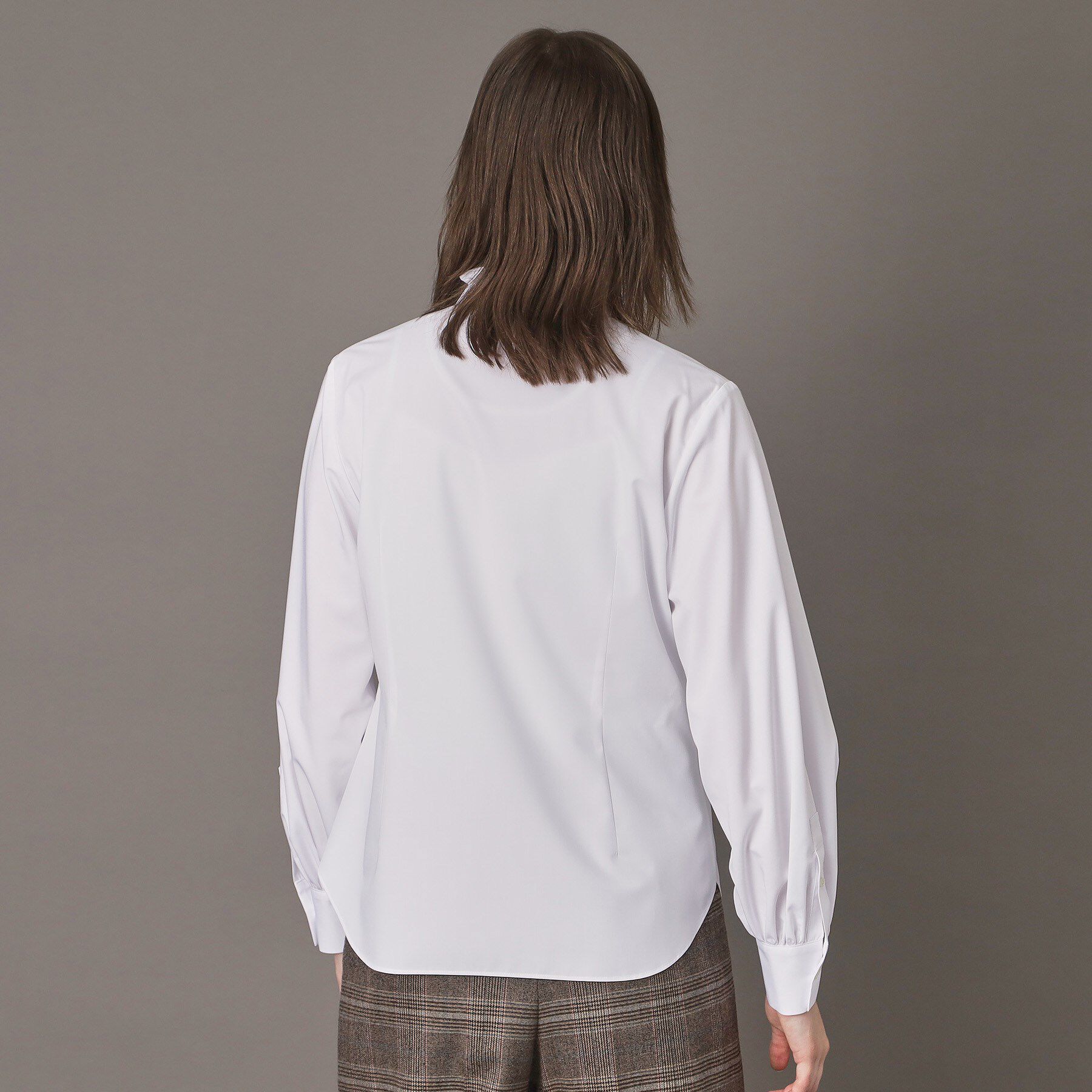 DRESSTERIOR「スタンドフリルネックブラウス」|シャツ・ブラウス|