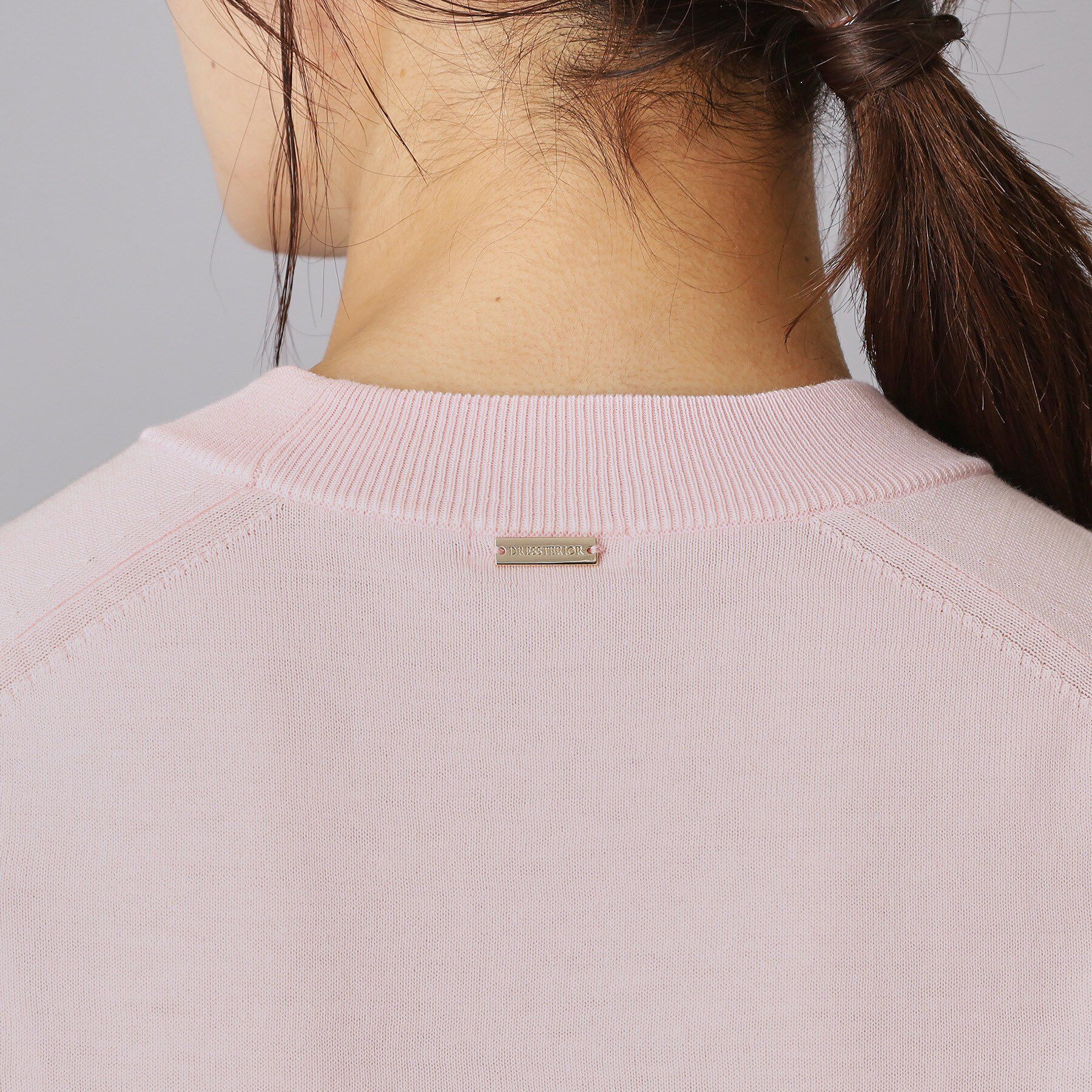 DRESSTERIOR「【ウォッシャブル】コットンシルクハーフスリーブニット」|ニット・セーター|