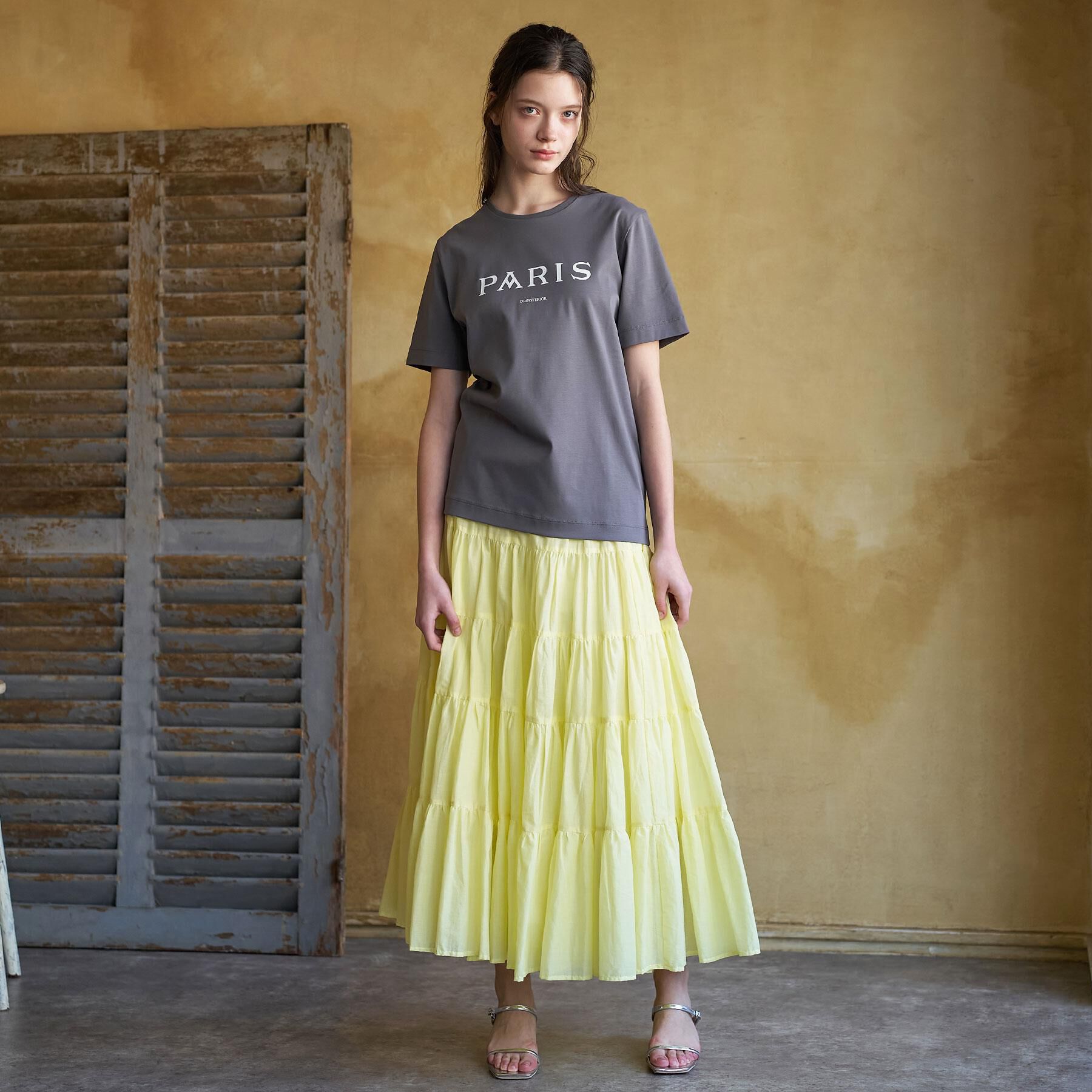 DRESSTERIOR「【再入荷】コットンボイルティアードスカート」|スカート|