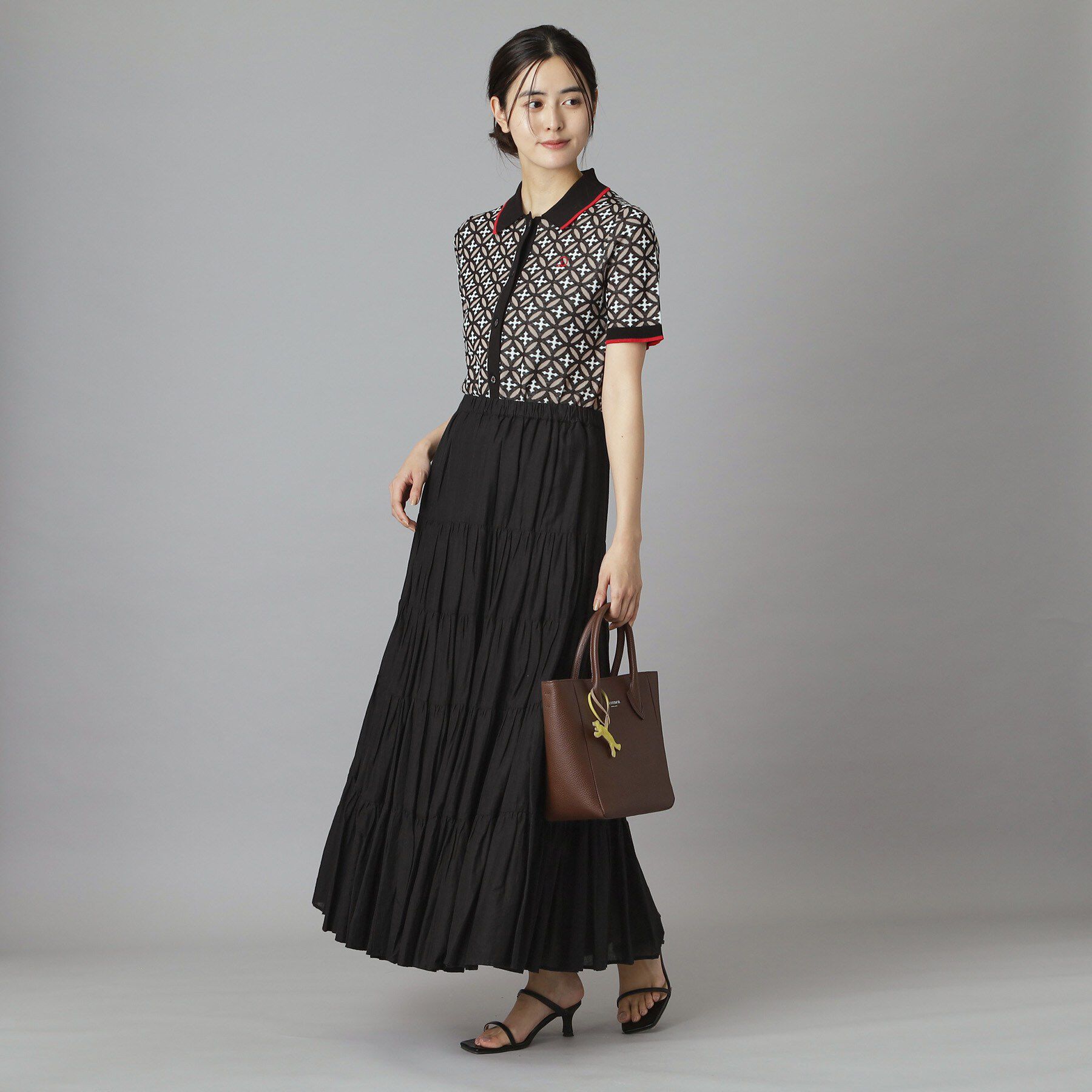 DRESSTERIOR「【再入荷】コットンボイルティアードスカート」|スカート|