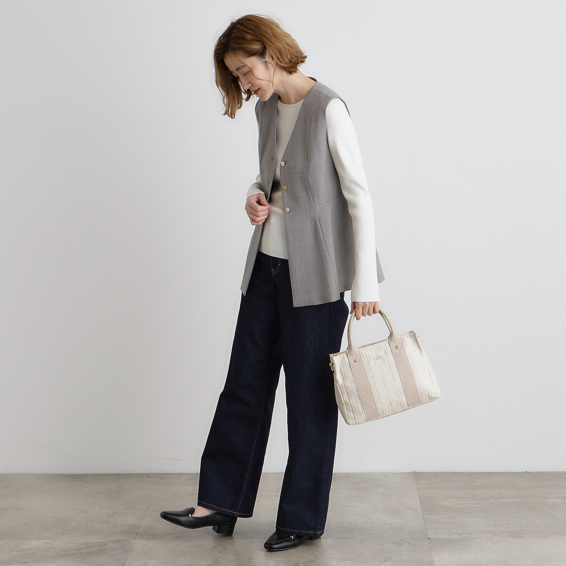 grove「【Lee別注】スクエアキャンバストート」|トートバッグ|