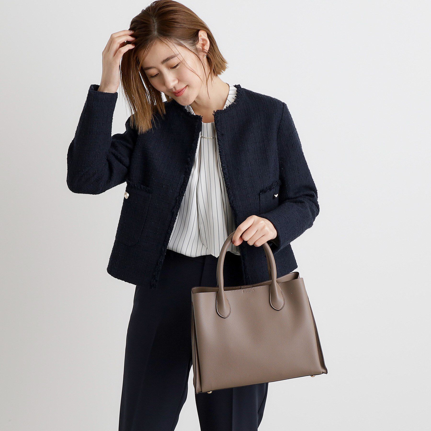 grove「【人間工学】中仕切り2WAYトート【入卒対応可】」|ショルダー・メッセンジャー|