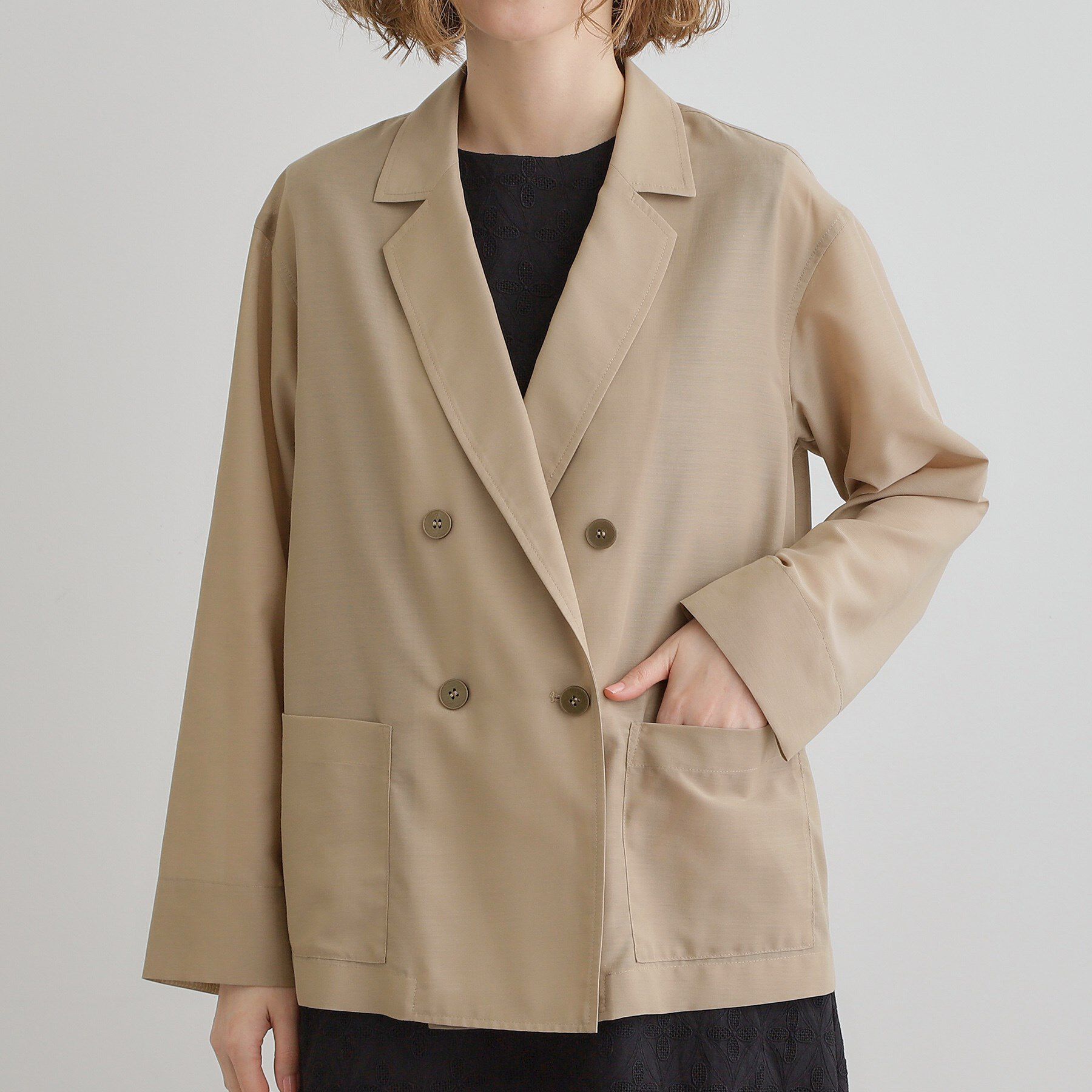 grove「【洒落感際立つ羽織アイテム】シアーテーラードジャケット」|テーラードジャケット|