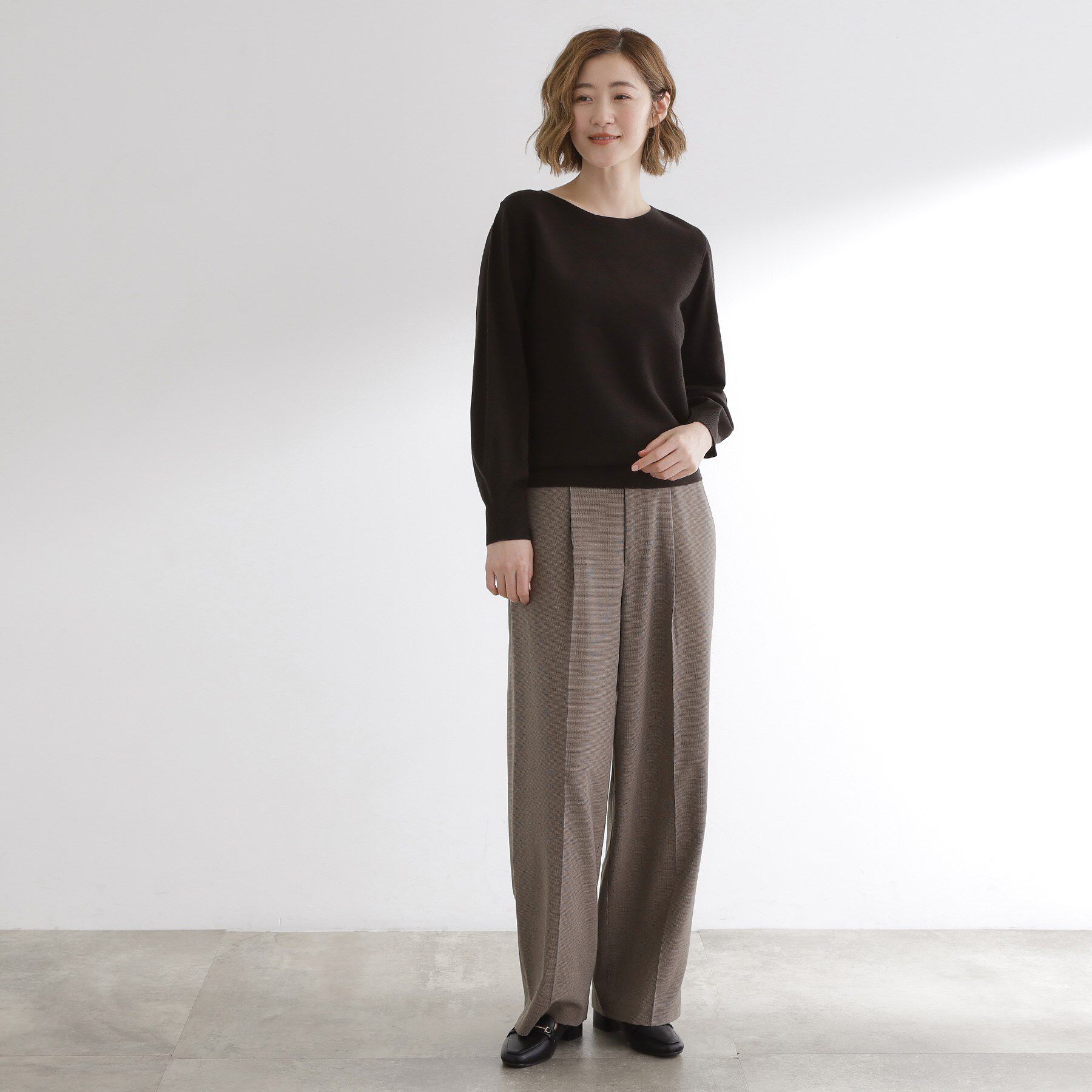 grove「【最終お値下げ！】ガーターボートネックプルオーバー【洗える/毛玉軽減】」|ニット・セーター|