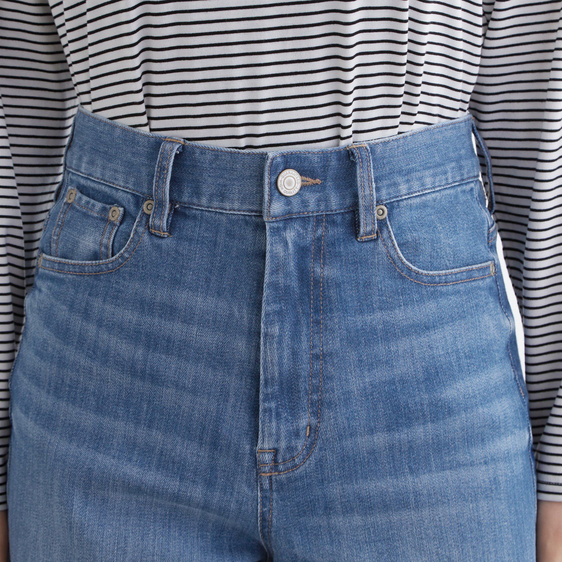 grove「【美シルエット/選べる着丈】大人のためのバギーデニム」|デニム|