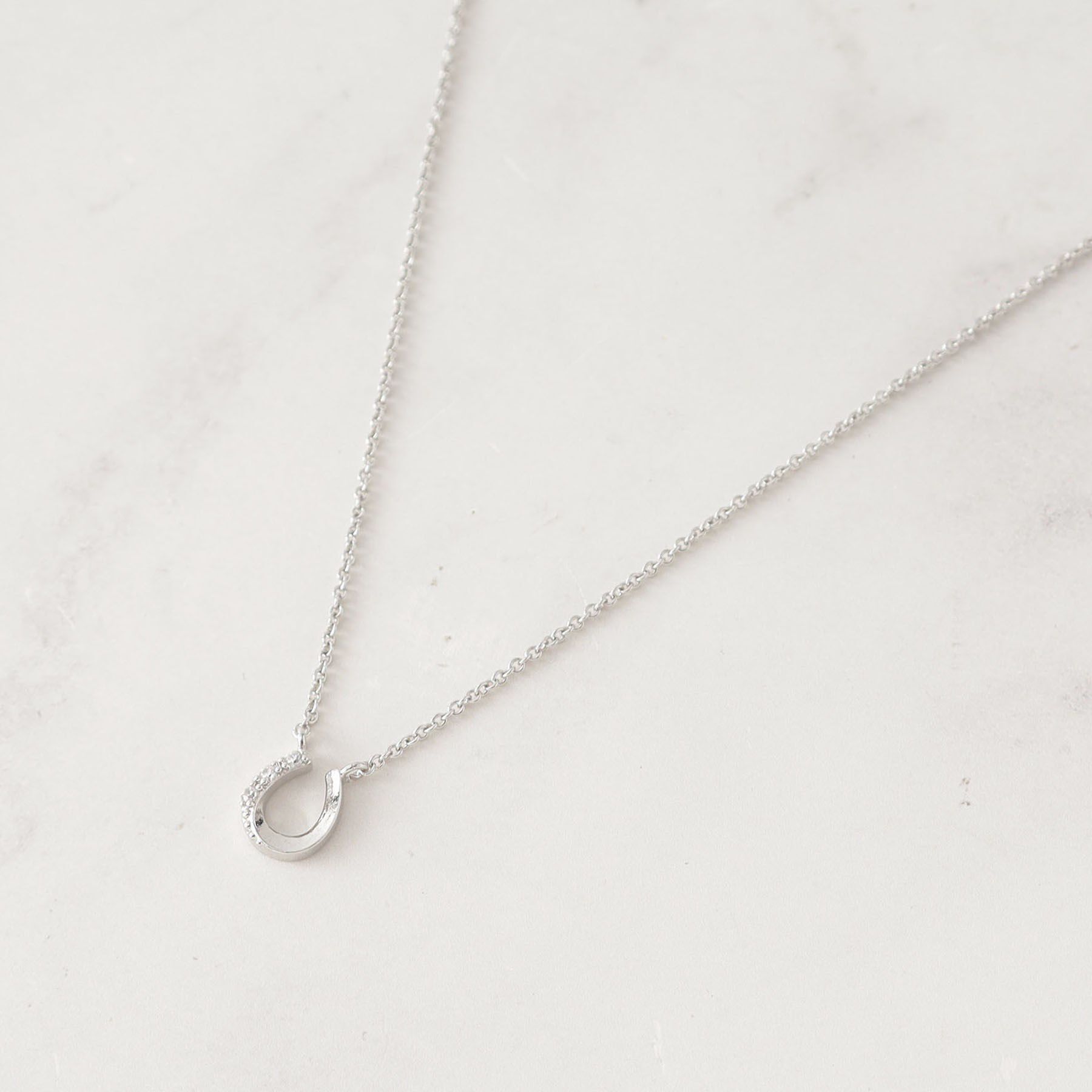 grove「ビジューホースシューショートネックレス」|ネックレス|シルバー(006)