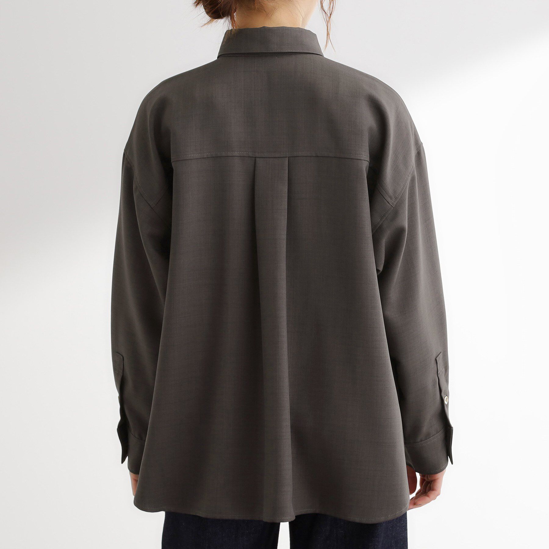 grove「【カセット服/選べる着丈】洗濯機で洗えるオーバーシャツ」|シャツ・ブラウス|