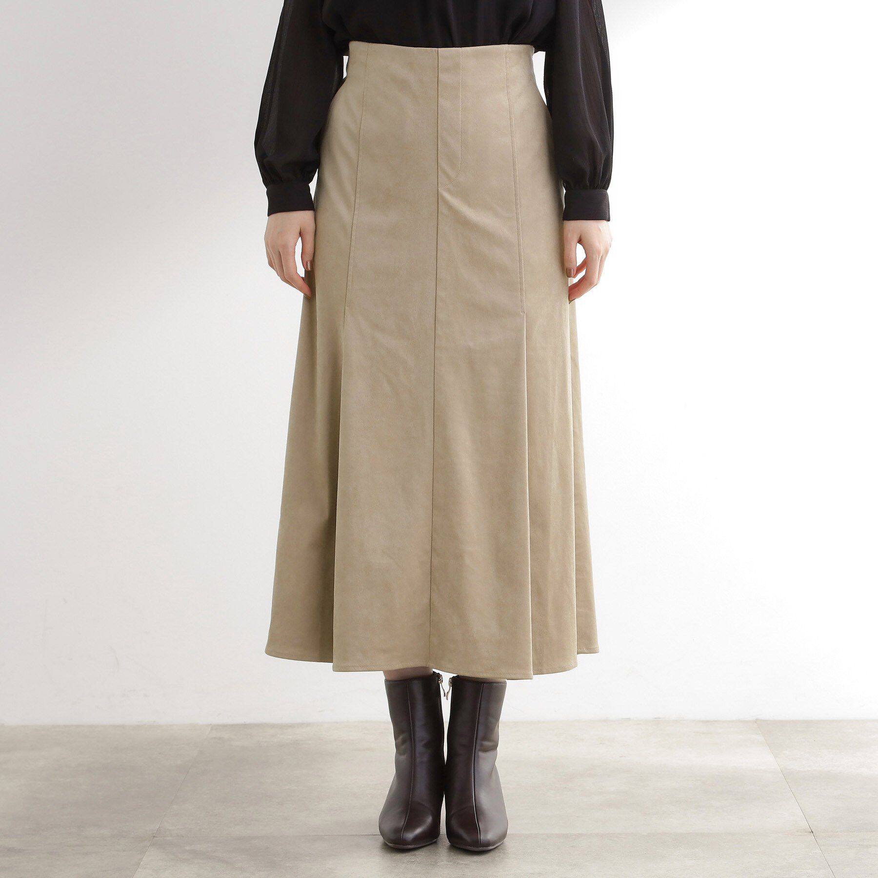 grove「しっとりスエードで描くやわらかなマーメイドスカート」|スカート|