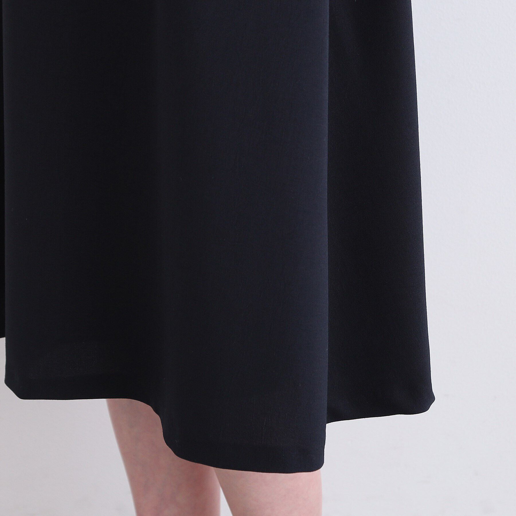 INDIVI「【洗える／UVケア／SETUP可能】ウール調フィット＆フレアワンピース」|ワンピース|