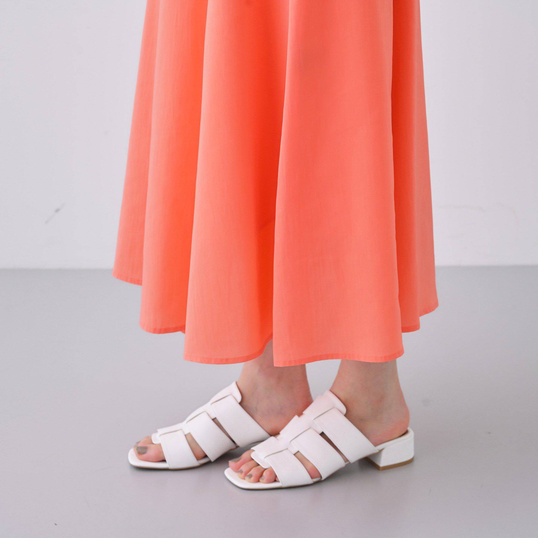 INDIVI「【通気性◎撥水／接触冷感／UVケア】ナローフレアスカート」|スカート|