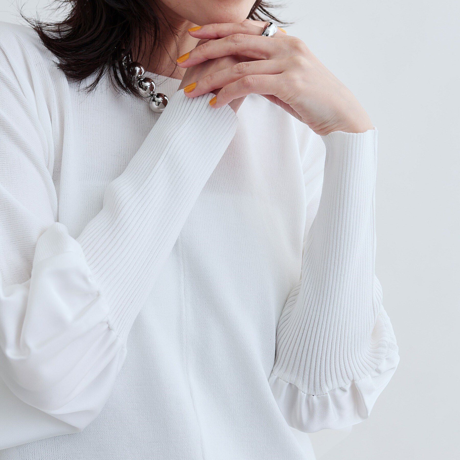 GALLEST「サテンバックドルマンニット」|ニット・セーター|