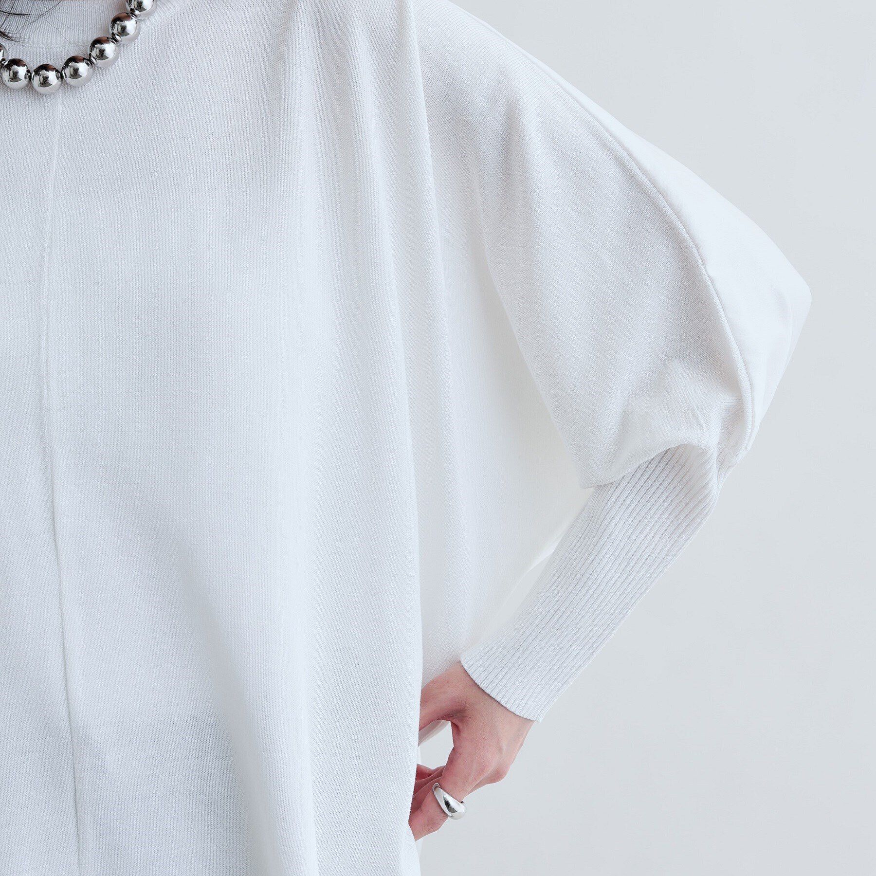 GALLEST「サテンバックドルマンニット」|ニット・セーター|