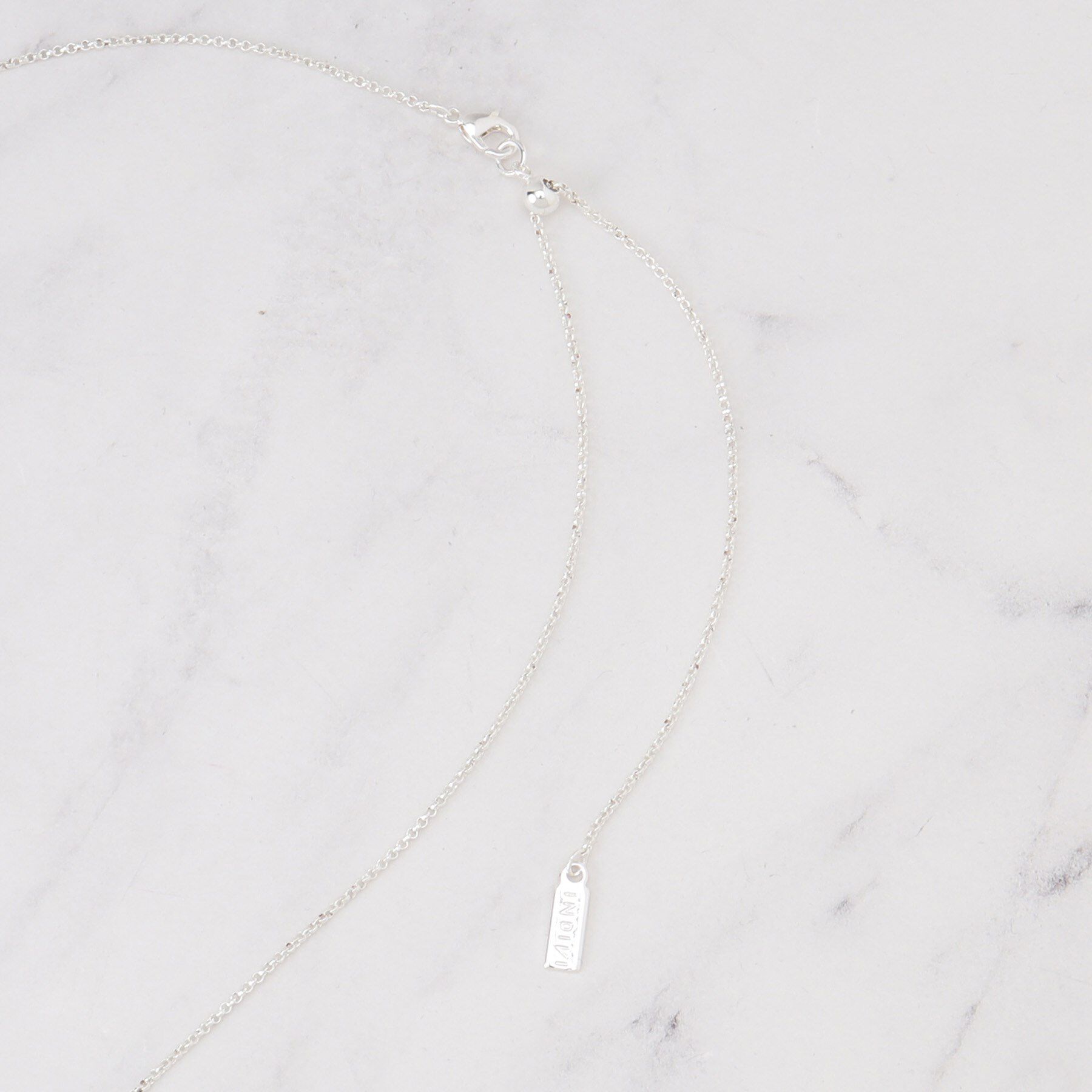 INDIVI「スクエアトップロングネックレス」|ネックレス|