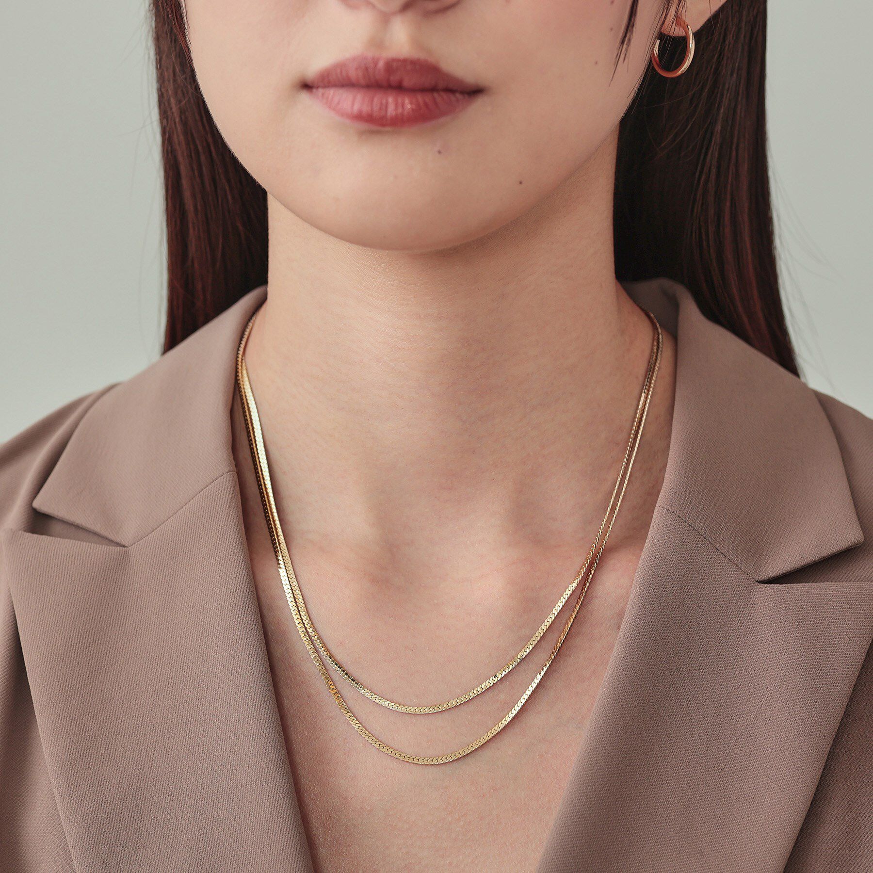 INDIVI「レイヤードチェーンネックレス」|ネックレス|