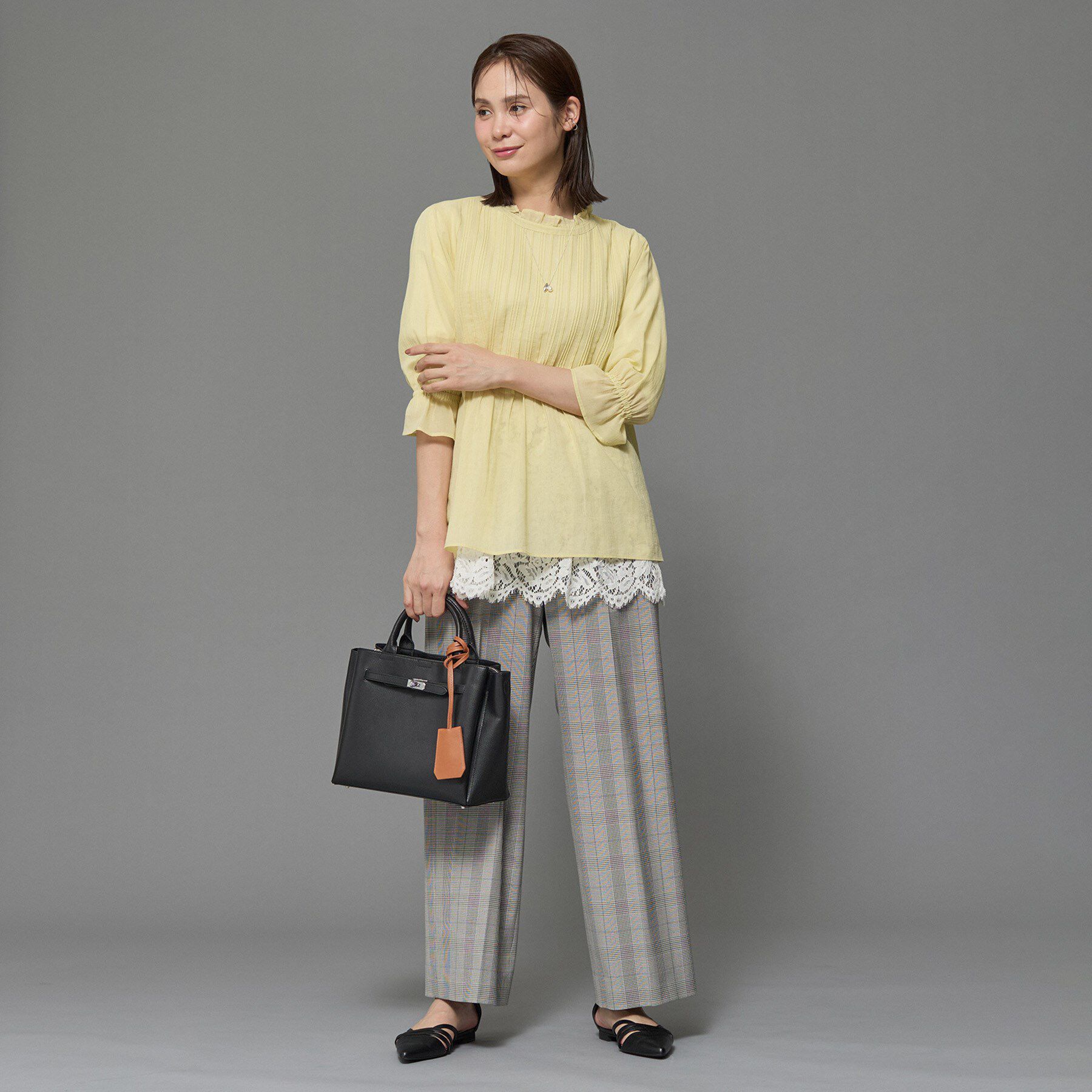 INDIVI「【洗える/コットン】ピンタックシアーブラウス」|シャツ・ブラウス|