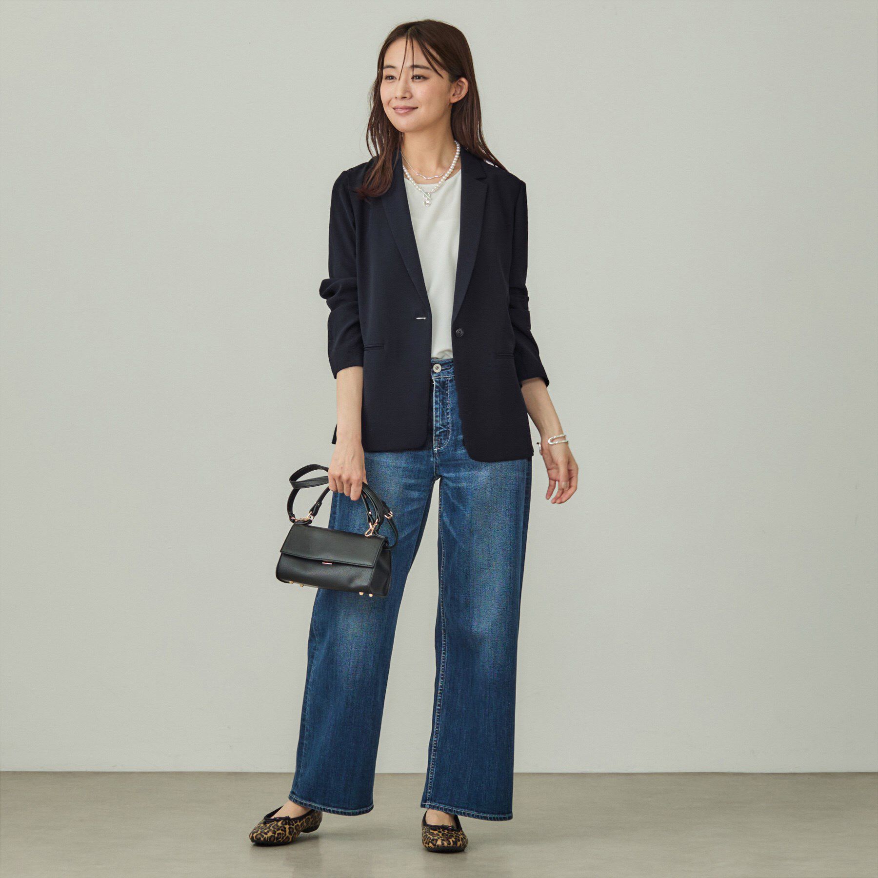 INDIVI「【洗える／UVケア】テーラード ナロージャケット」|スーツ|