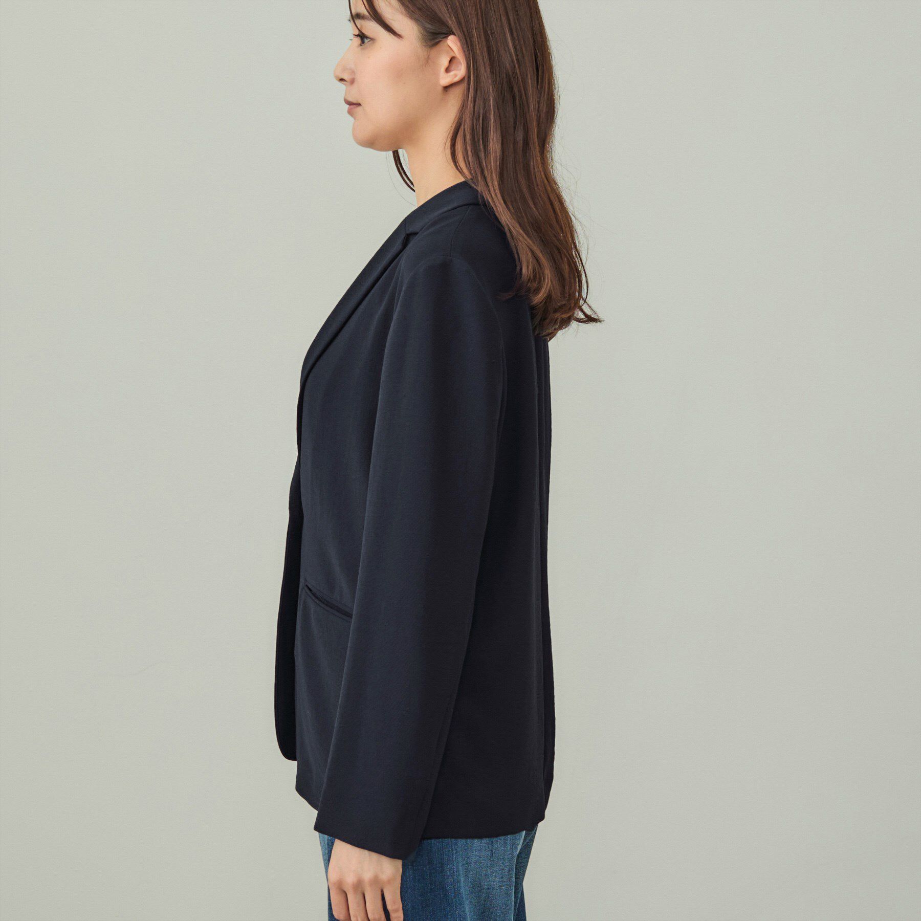 INDIVI「【洗える／UVケア】テーラード ナロージャケット」|スーツ|