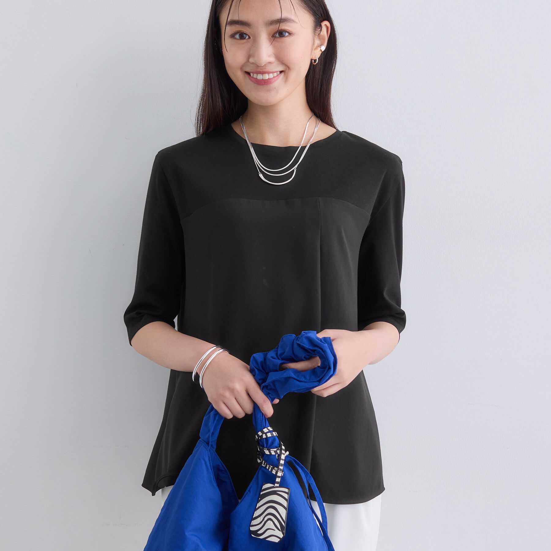 INDIVI「【セットアップ可能】ビスチェレイヤード風トップス」|Tシャツ・カットソー|