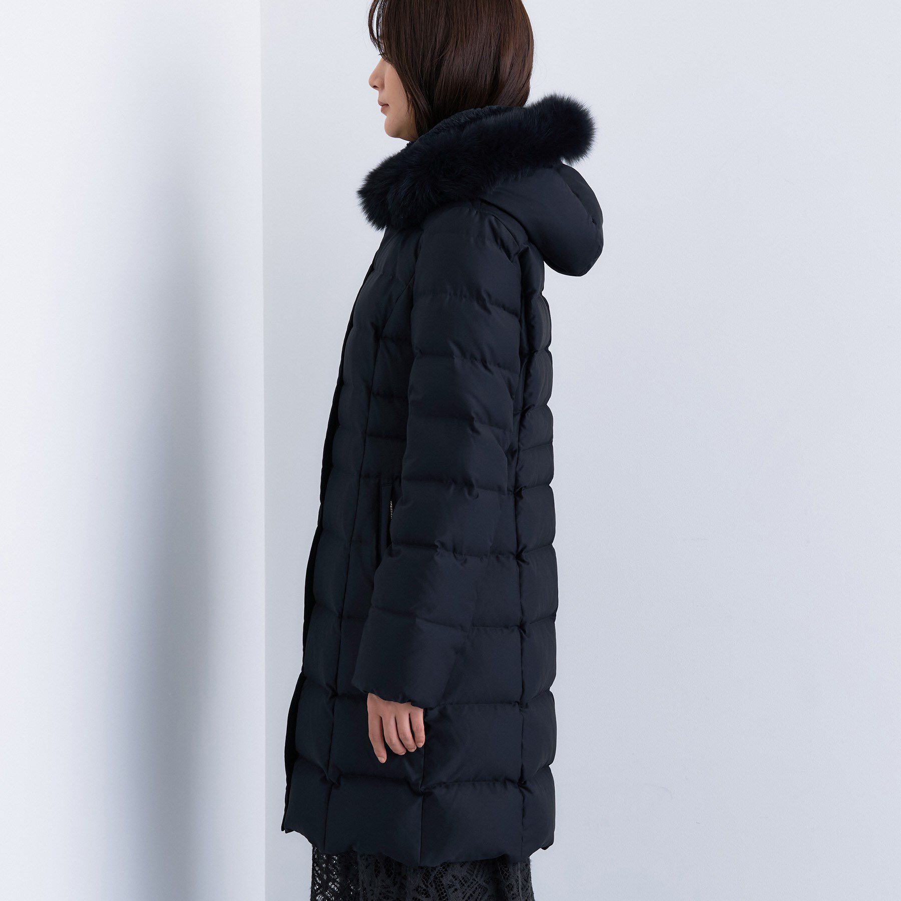 INDIVI「【名品／撥水／抗菌防臭】ロング丈リサイクルダウンコート」|ダウン|