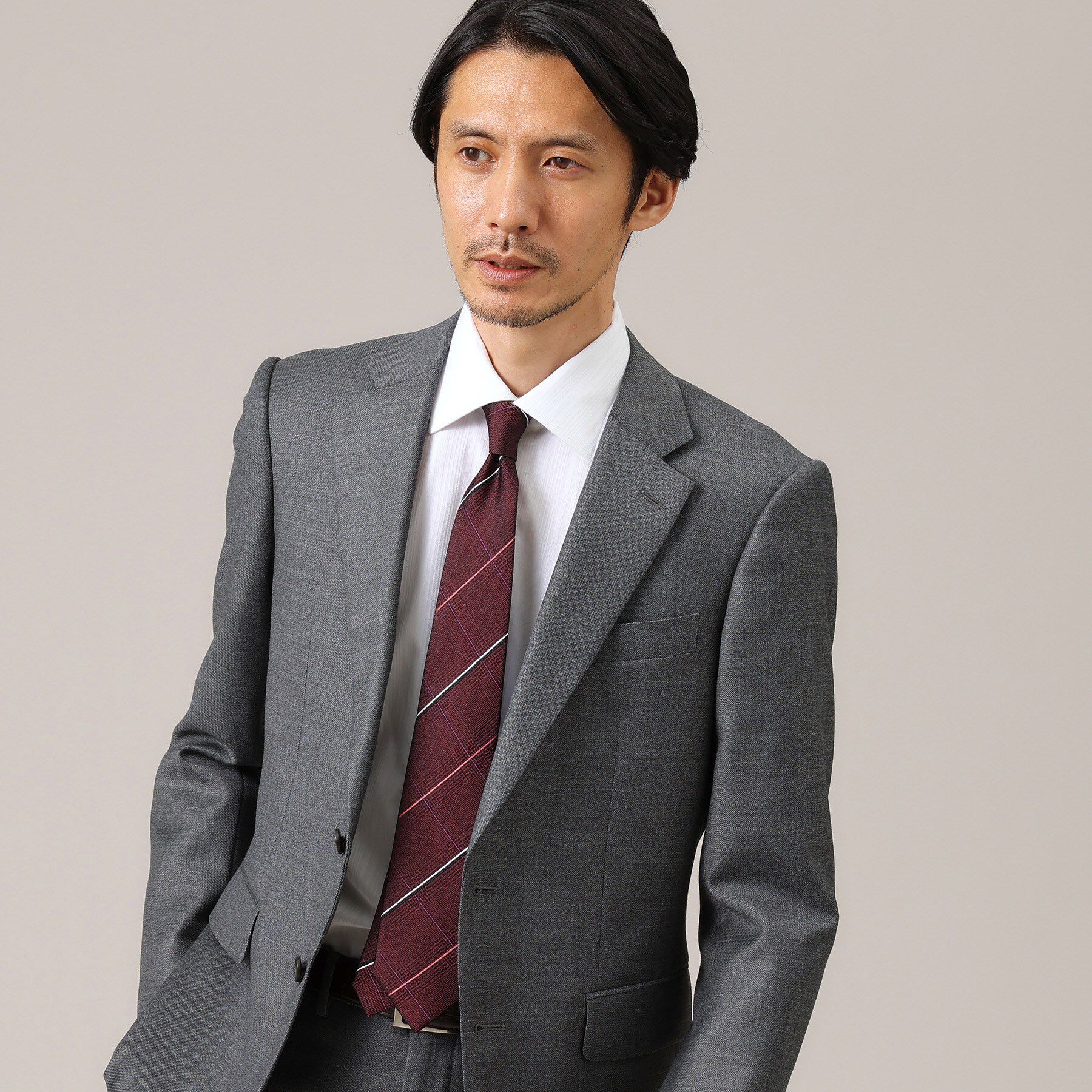 TAKEO KIKUCHI「【Made in JAPAN】番千鳥ウィンドペン柄 ネクタイ」|ネクタイ・蝶ネクタイ|