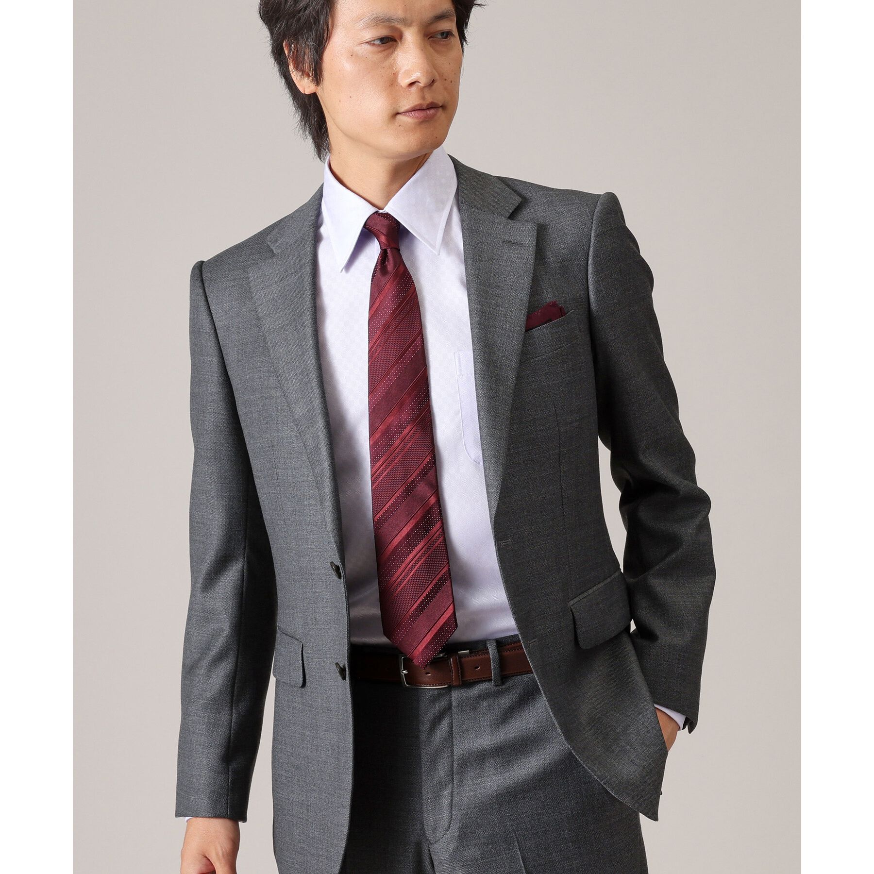 TAKEO KIKUCHI「【ベストセラー/日本製】シャドーストライプ シルクネクタイ」|ネクタイ・蝶ネクタイ|