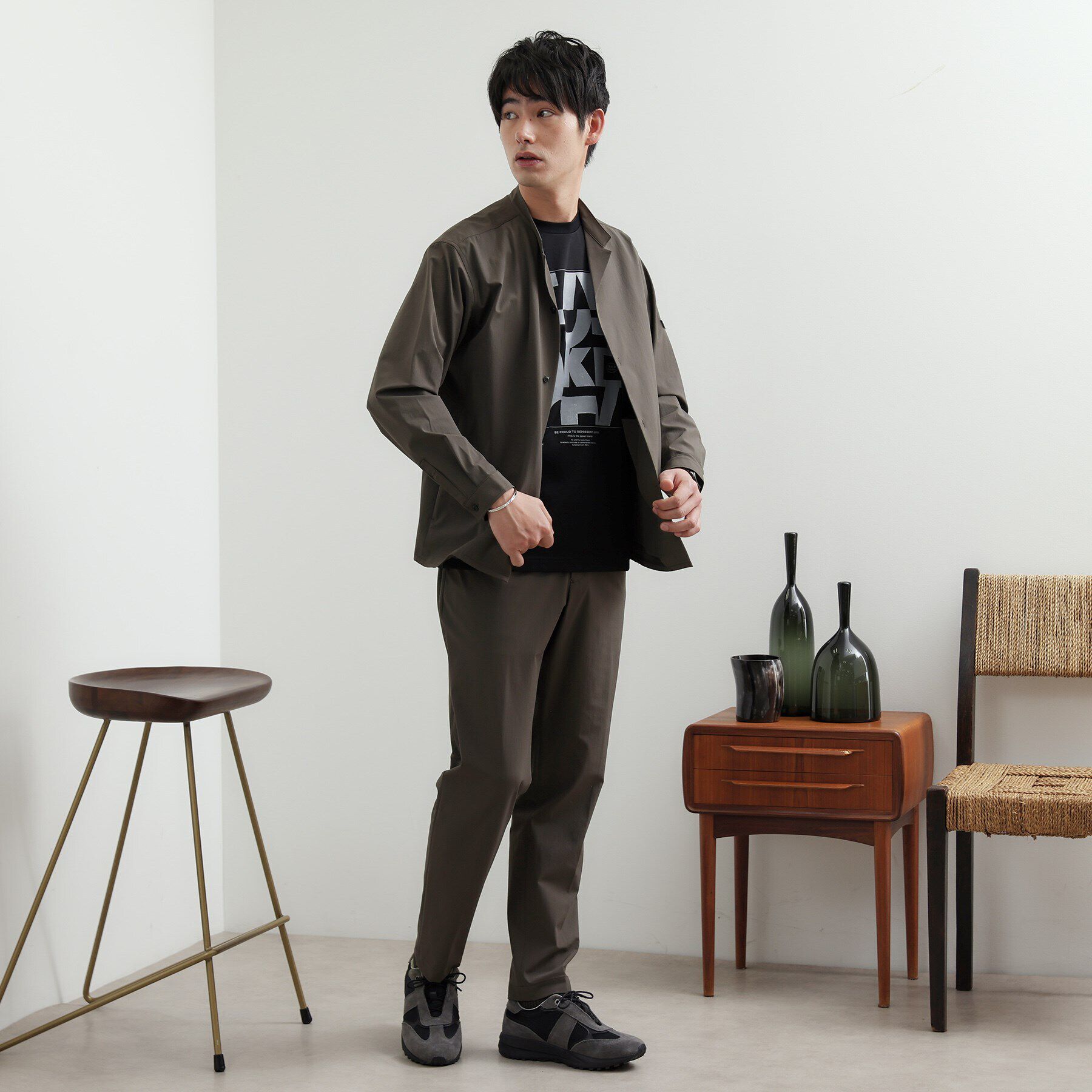 TAKEO KIKUCHI「ハイストレッチ スリム イージーパンツ」|その他|