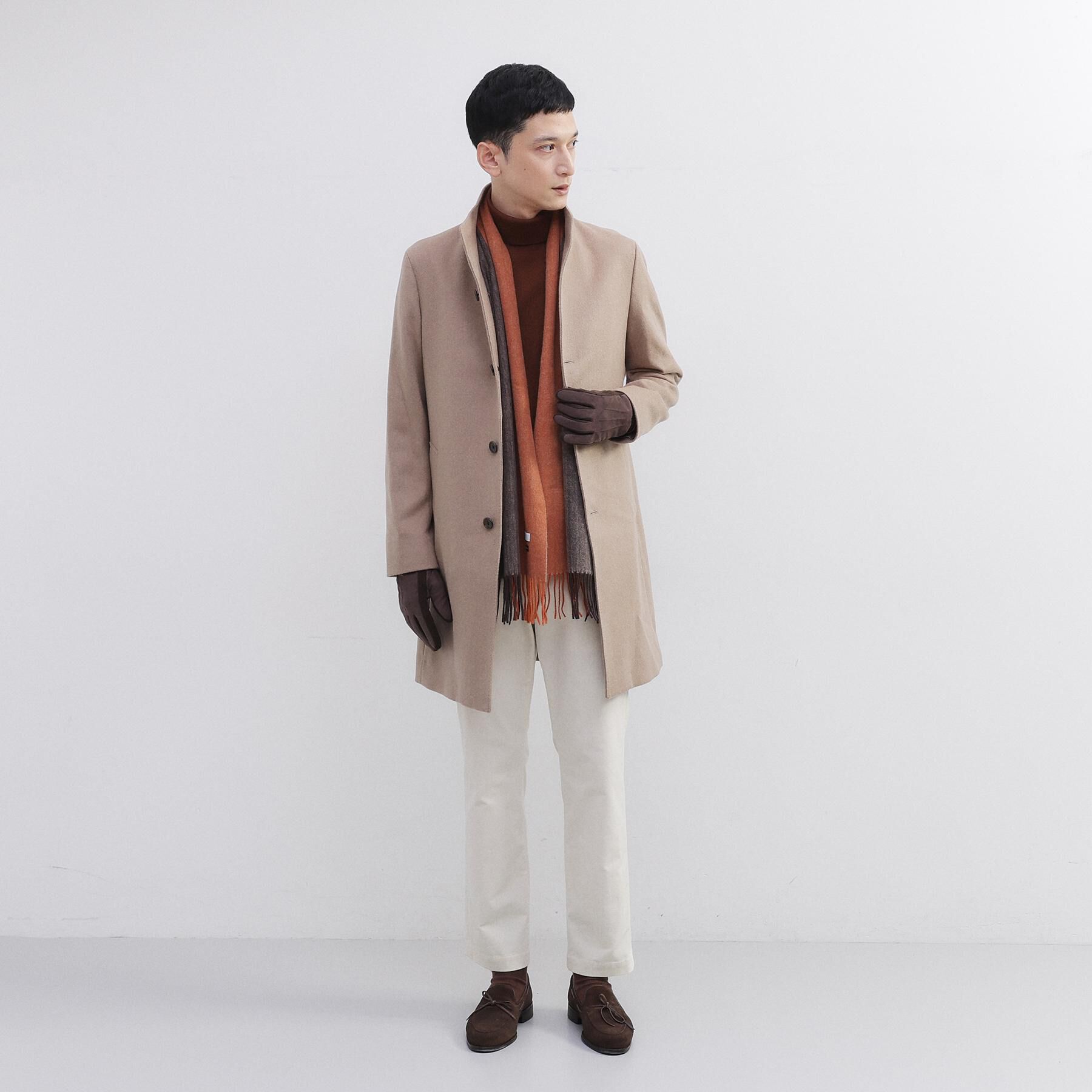 TAKEO KIKUCHI「スエード調ニットコンビ ウォッシャブルグローブ」|手袋|