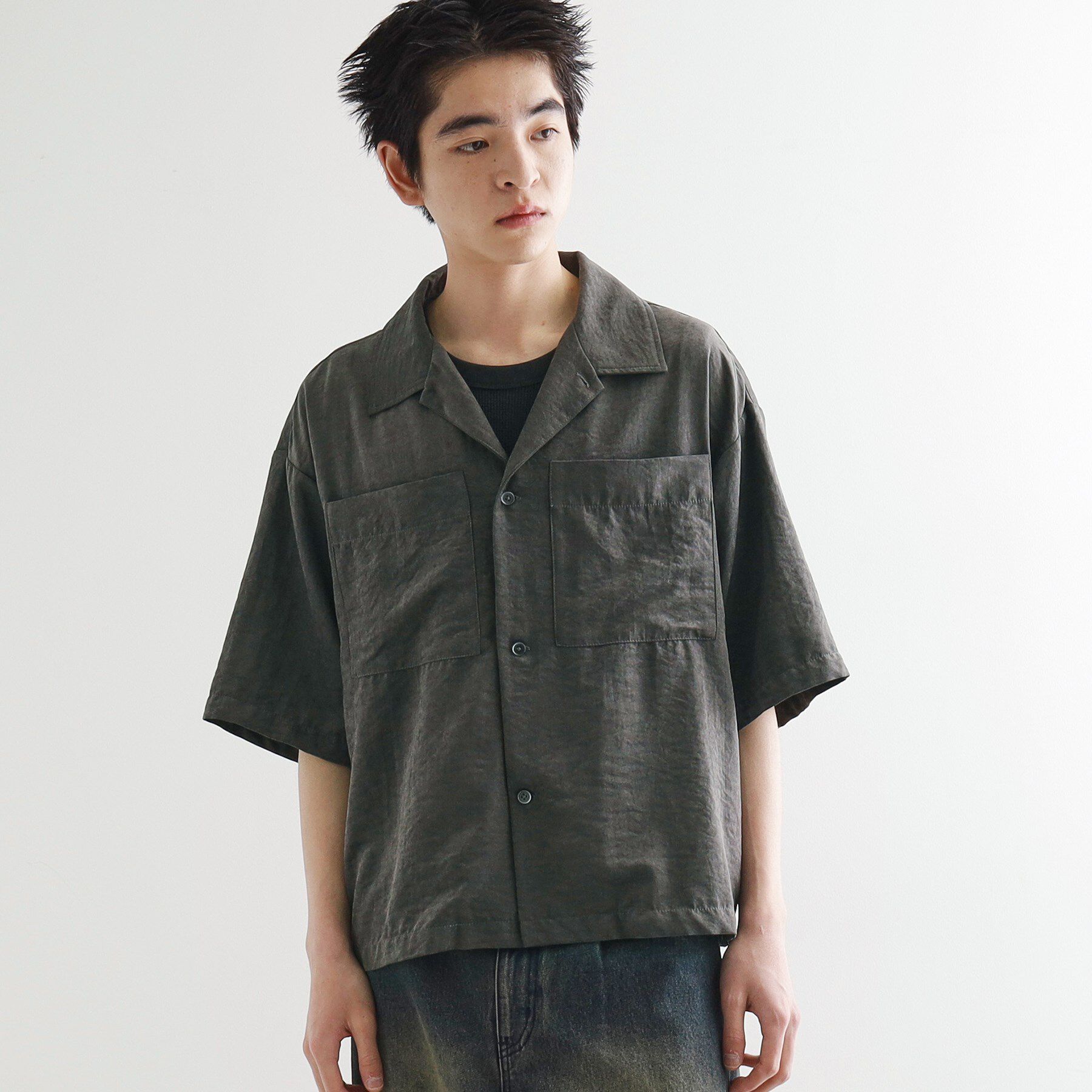 tk.TAKEO KIKUCHI「ヴィンテージライククロップドシャツ」|シャツ・ブラウス|