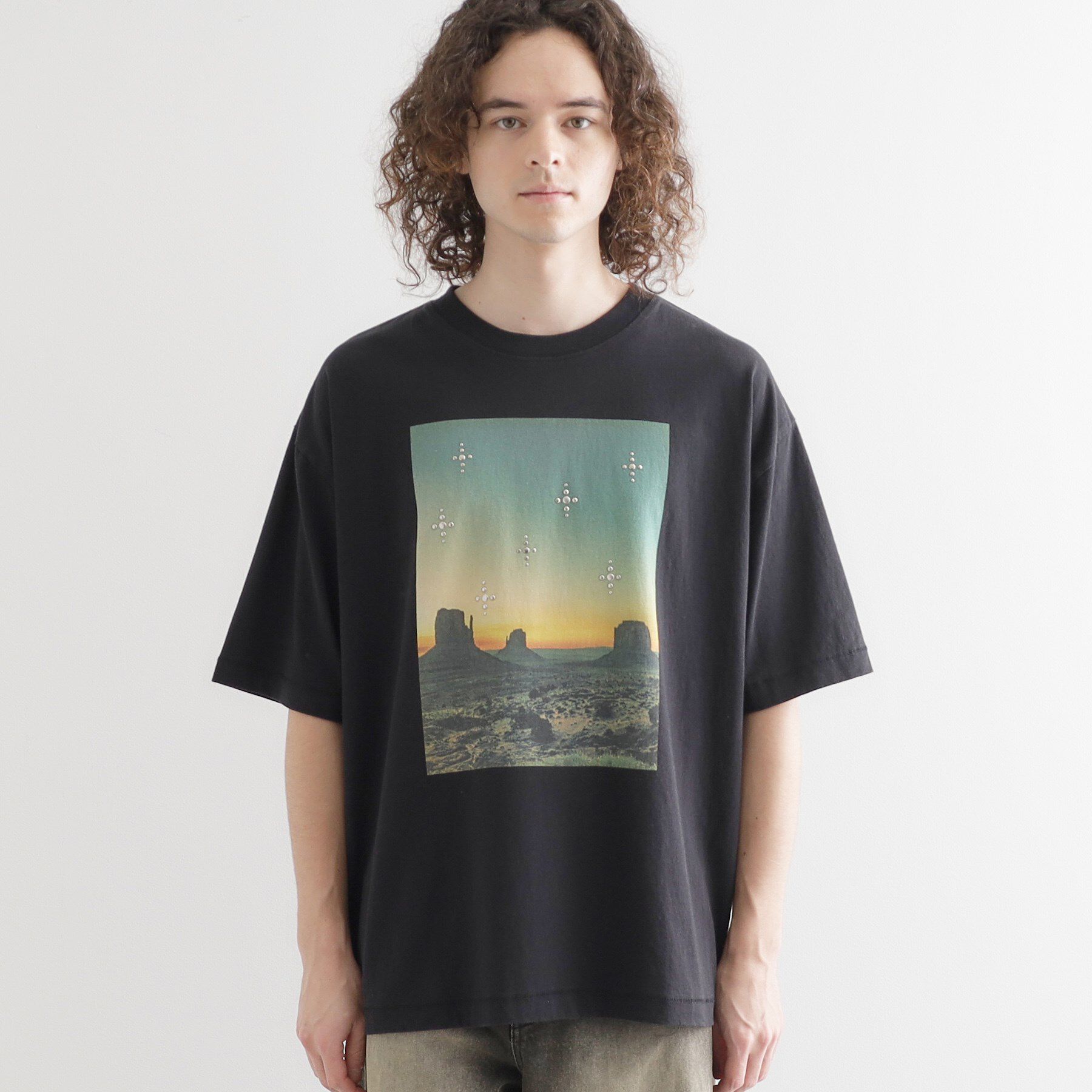 tk.TAKEO KIKUCHI「ウェスタンフォトスタッズTシャツ」|Tシャツ・カットソー|