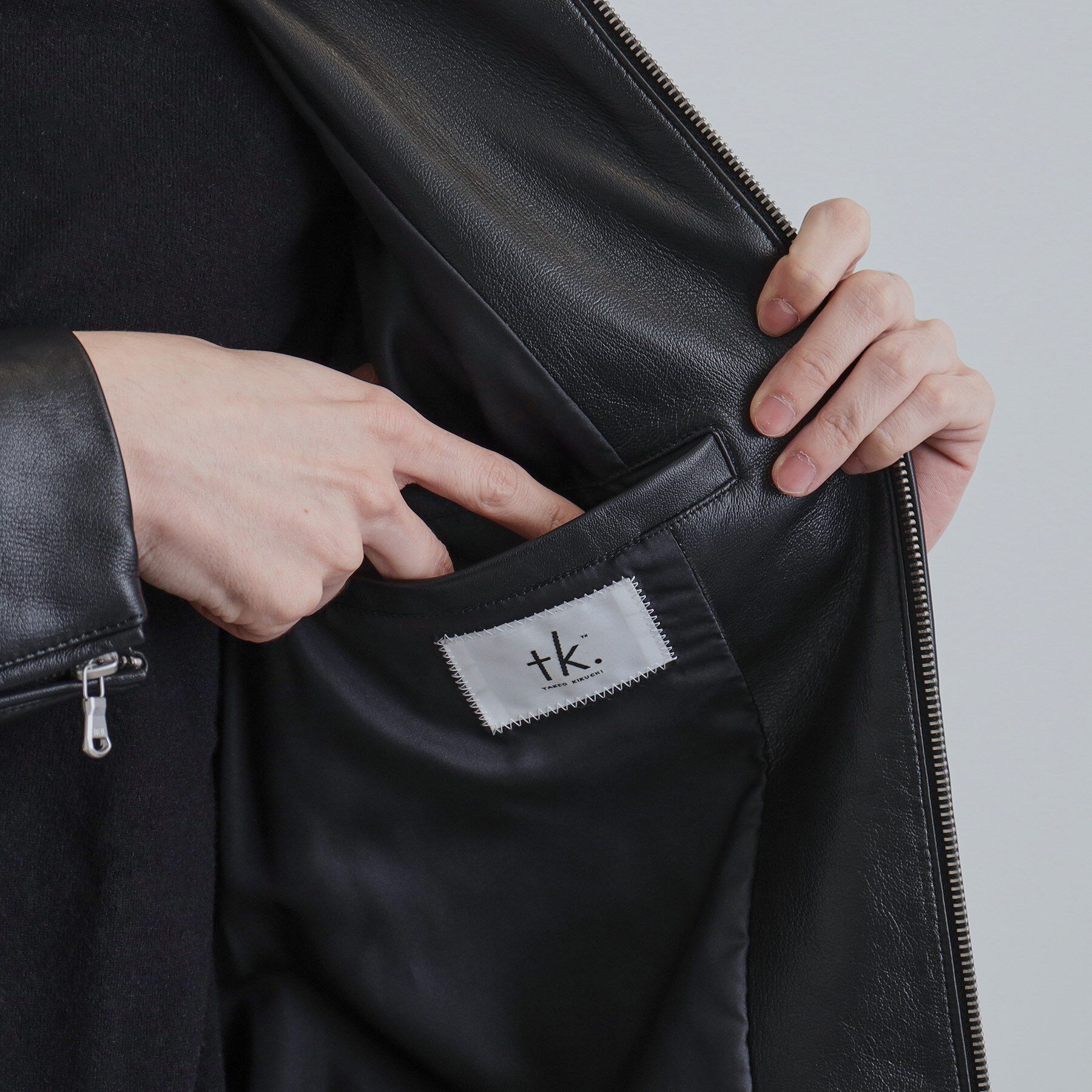 tk.TAKEO KIKUCHI「【本革】ラムレザーシングルライダース」|ブルゾン・スタジャン|