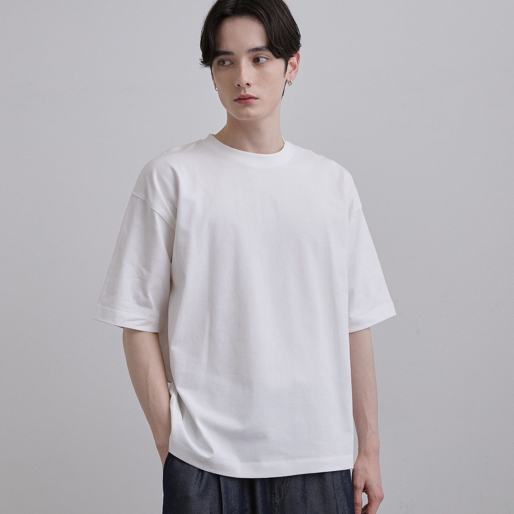 tk.TAKEO KIKUCHI「USAコットンバレルTシャツ」|Tシャツ・カットソー|ホワイト(001)