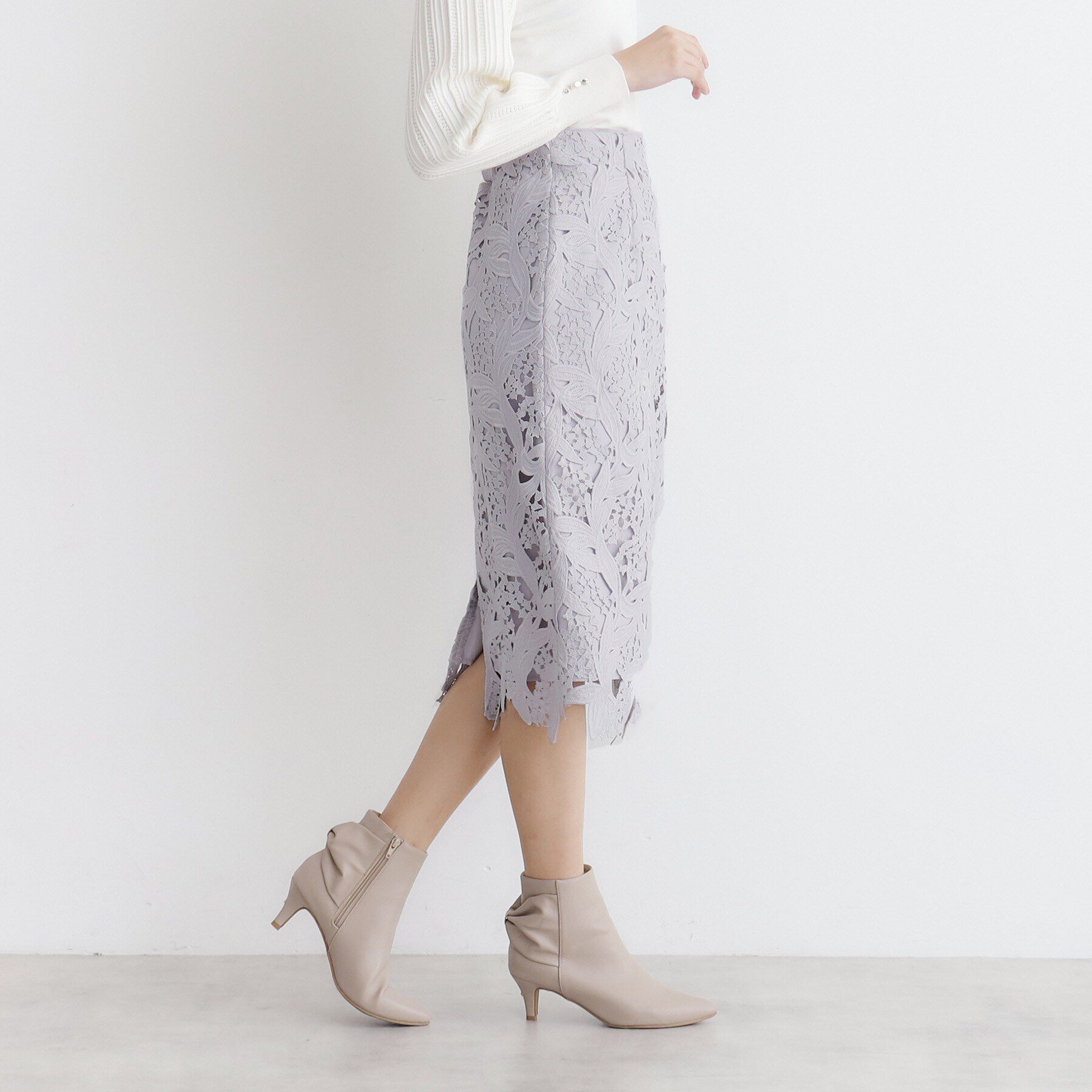 index「スズランレースタイトスカート【洗濯機洗い可】」|スカート|