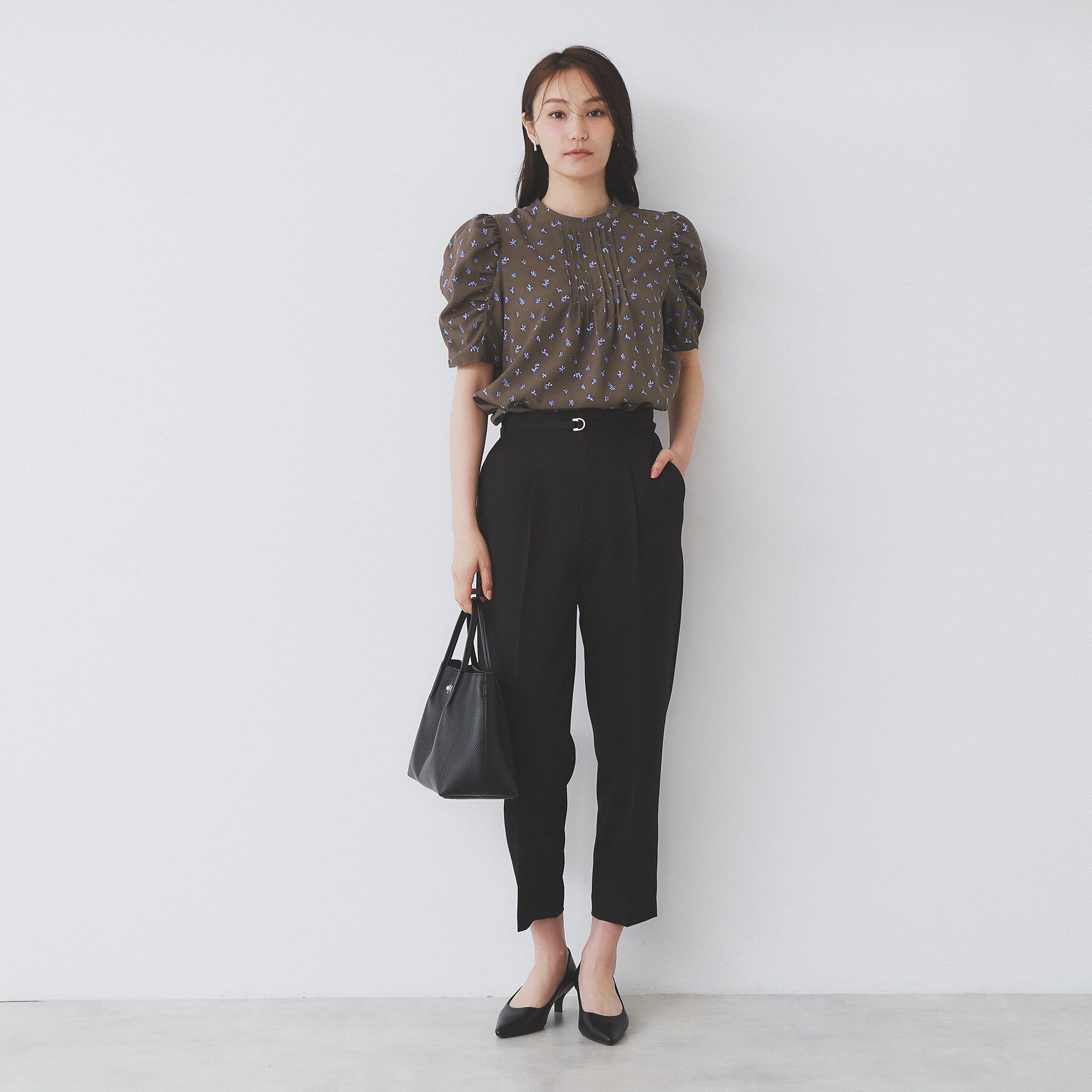 index「柄プリントピンタックブラウス【洗濯機洗い可/イージーアイロン/防シワ】」|シャツ・ブラウス|