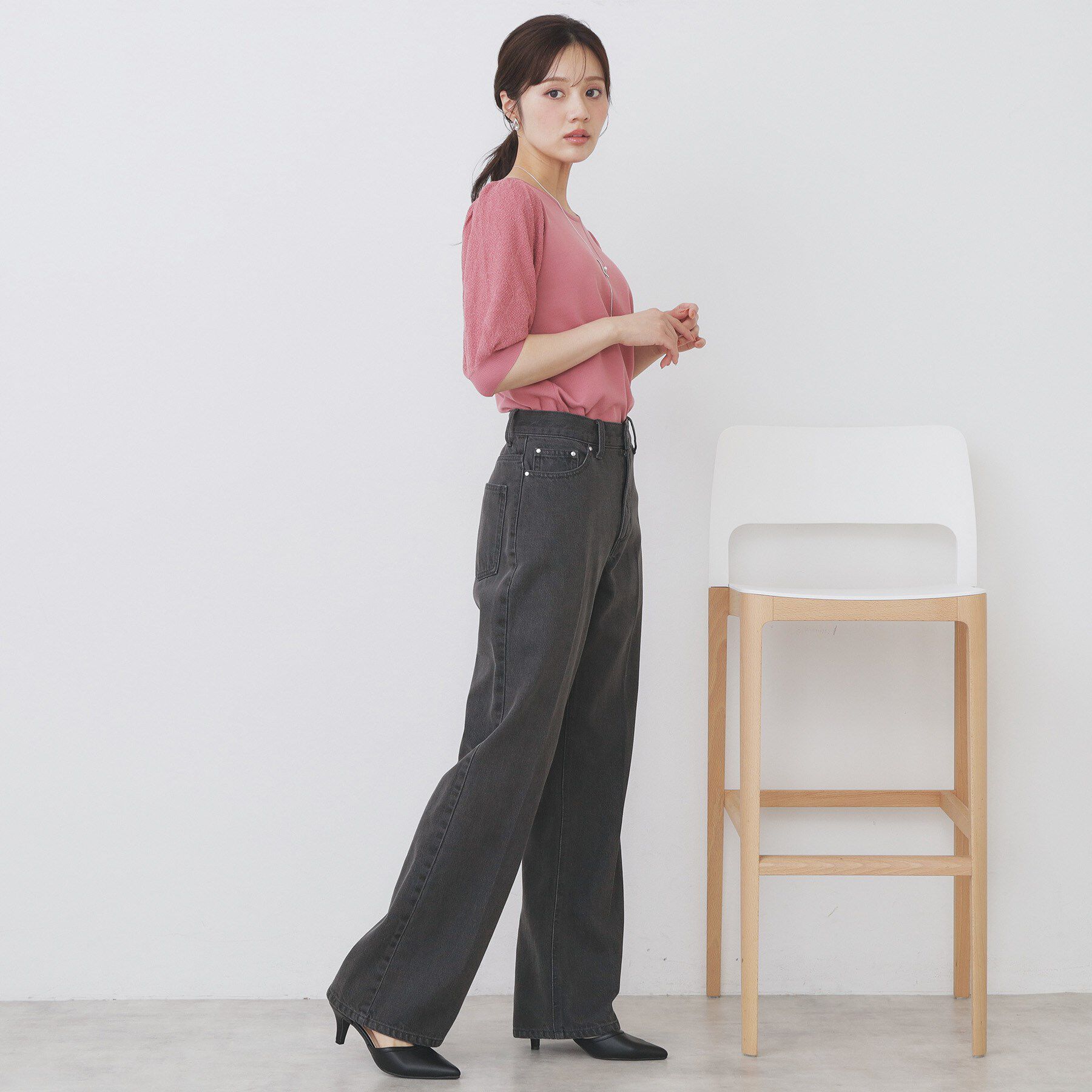 index「パフスリーブニット【洗濯機洗い可】」|ニット・セーター|