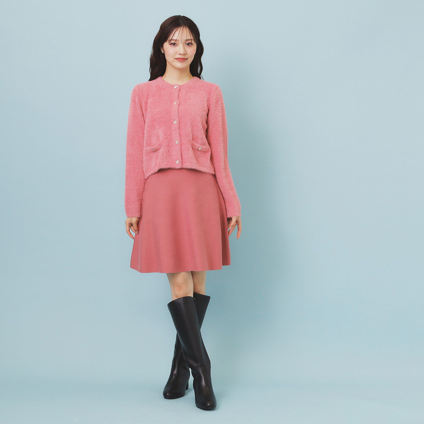 index「フレアミニニットスカート【洗濯機OK】」|スカート|