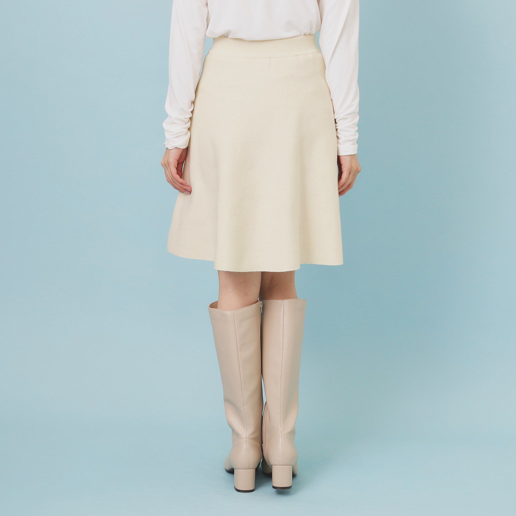 index「フレアミニニットスカート【洗濯機OK】」|スカート|