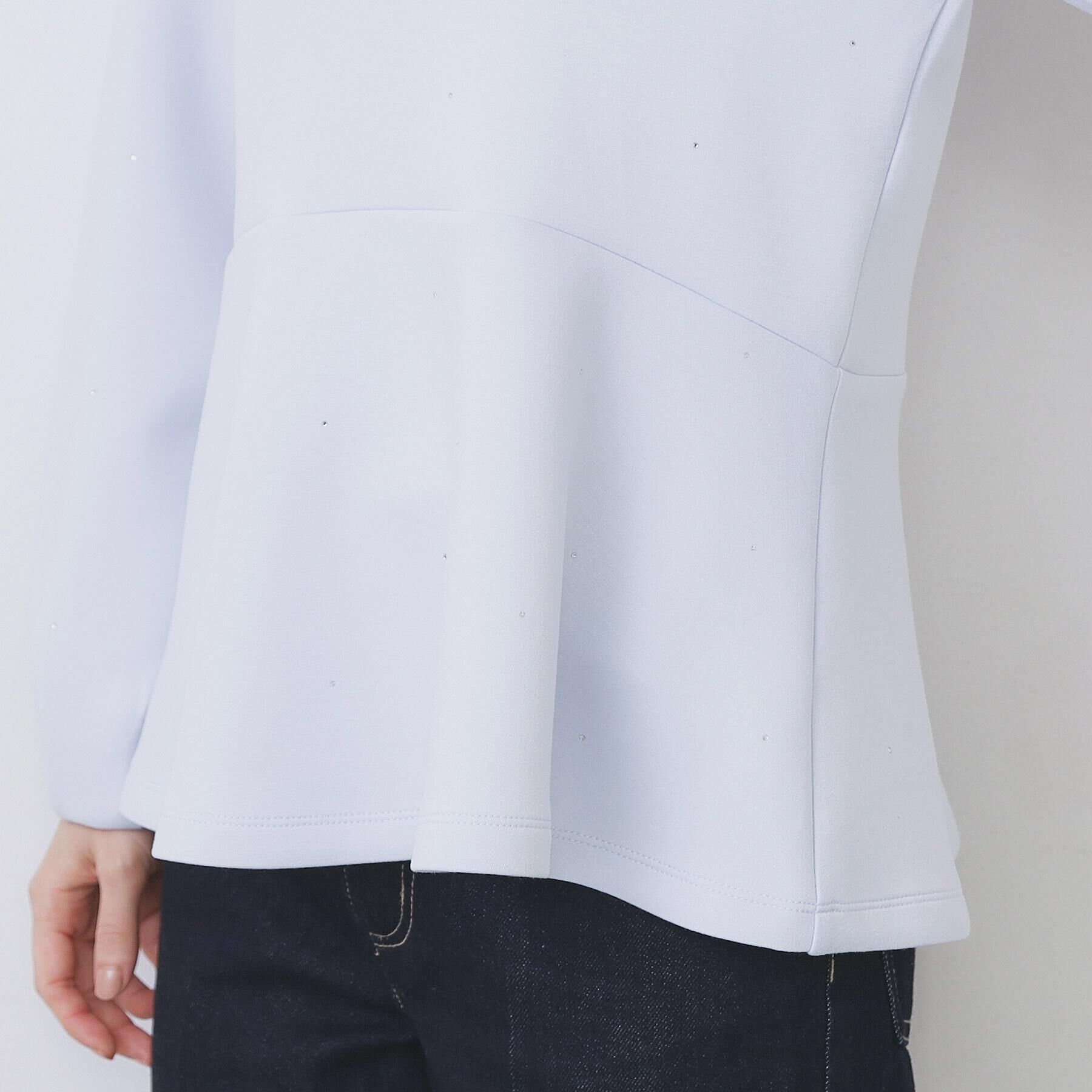 index「ジルコンペプラムトップス【洗濯機OK】」|Tシャツ・カットソー|