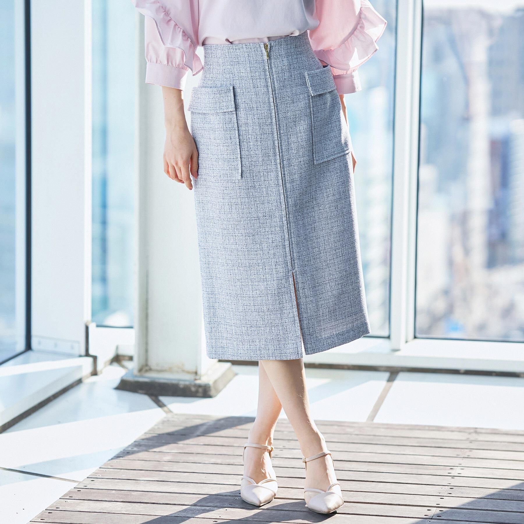 index「フロントジップタイトスカート【洗濯機OK/イージーアイロン】」|スカート|