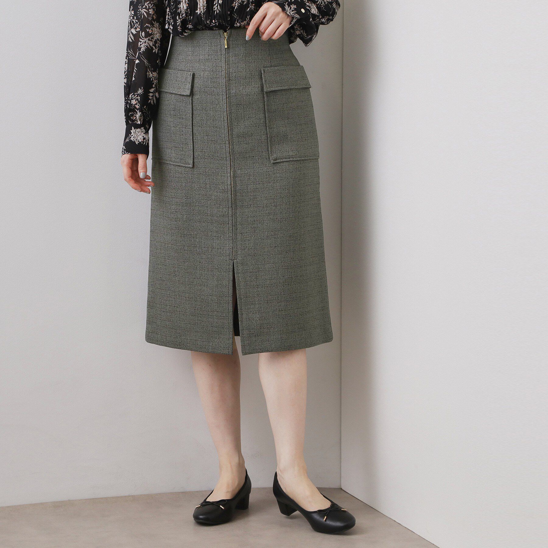 index「フロントジップタイトスカート【洗濯機OK/イージーアイロン】」|スカート|