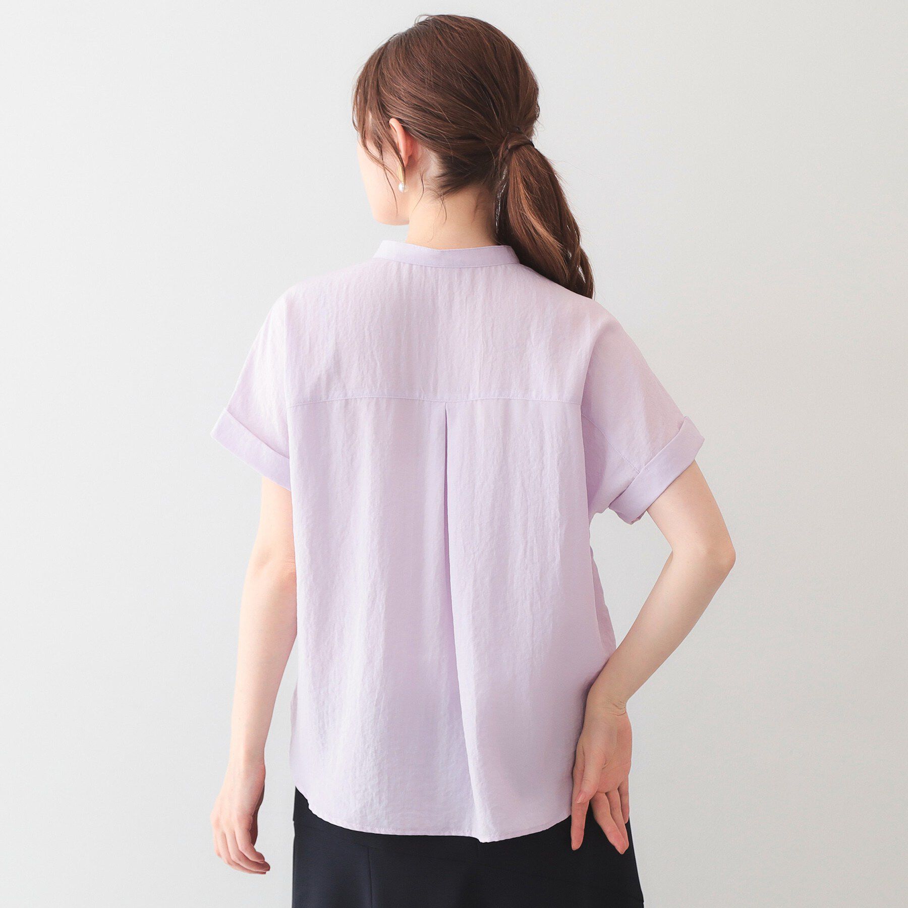 index「ダブルポケットスキッパーブラウス【洗濯機OK/接触冷感/吸水速乾/防シワ/イージーアイロン】《S～3」|シャツ・ブラウス|