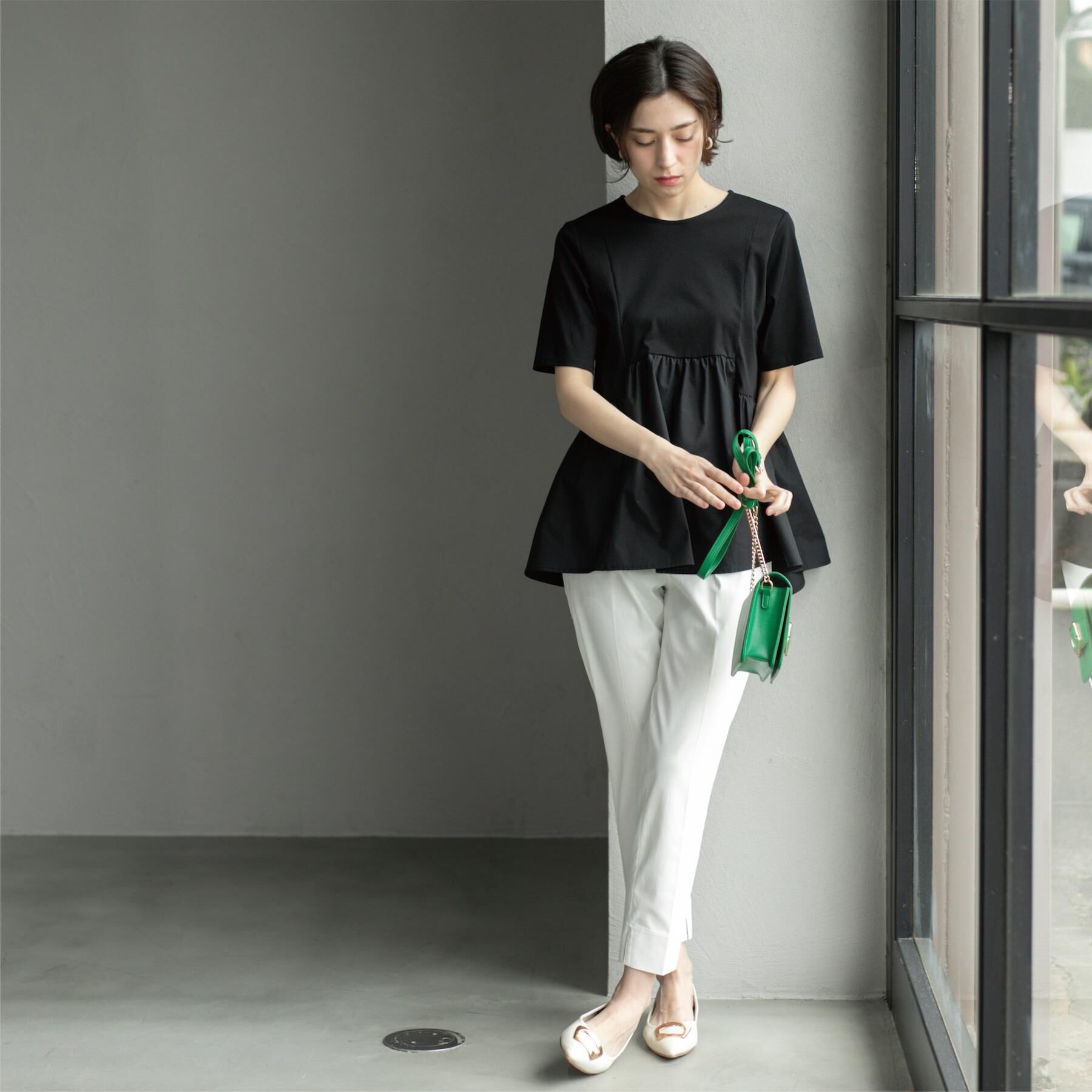 OPAQUE.CLIP「ハイストレッチイージースティックパンツ【洗濯機洗い可】」|その他|