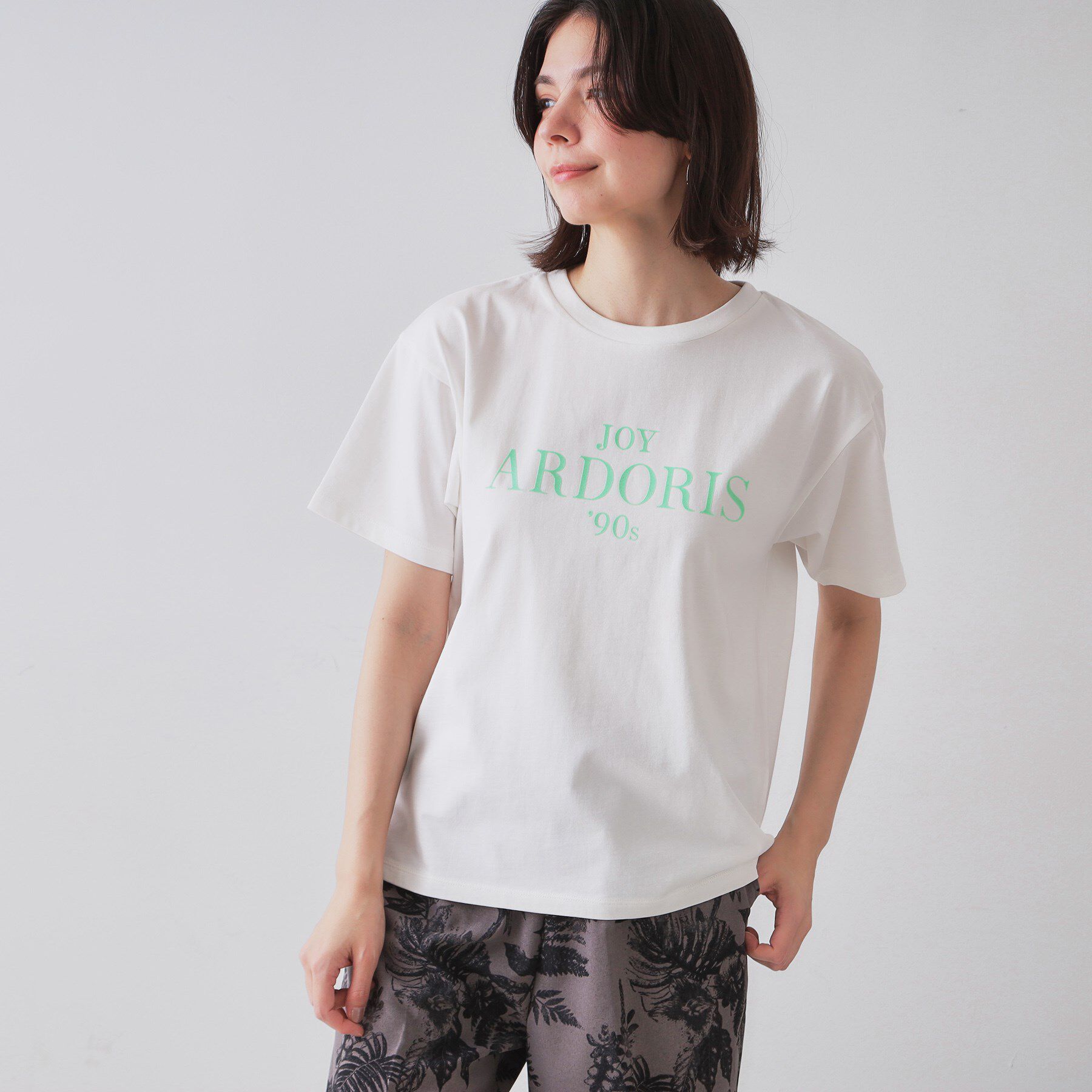 OPAQUE.CLIP「フロッキーロゴTシャツ【洗濯機洗い可】」|Tシャツ・カットソー|