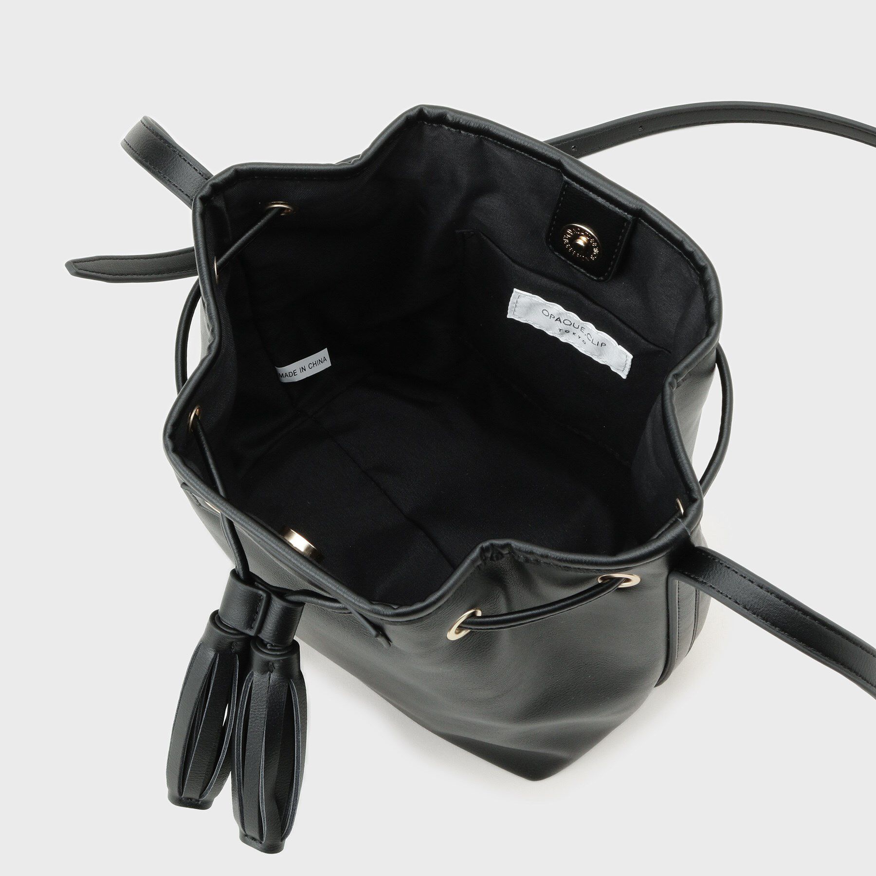 OPAQUE.CLIP「タッセル巾着デザインミニショルダーバッグ」|ショルダー・メッセンジャー|