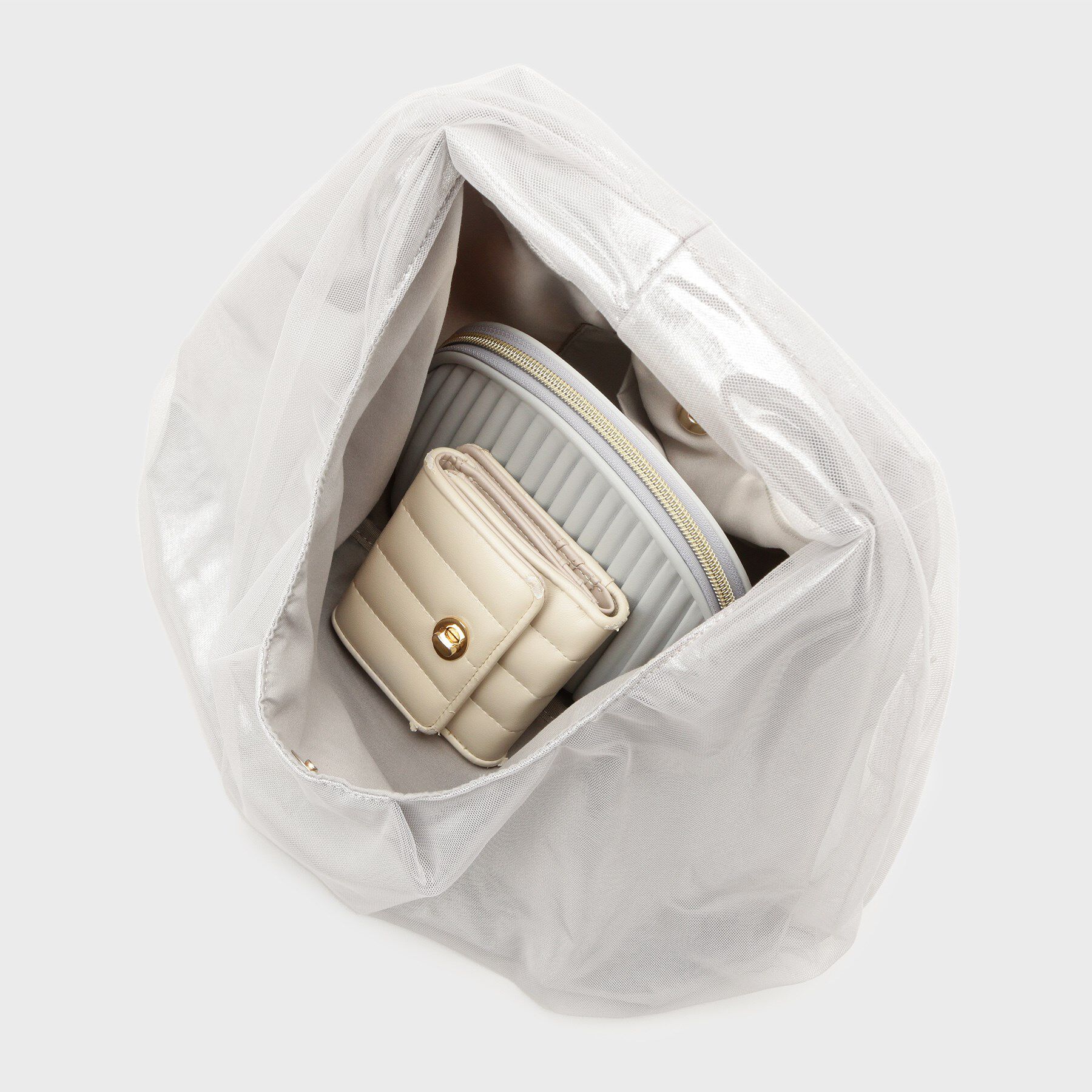 OPAQUE.CLIP「チュールレイヤードミドルショルダーバッグ」|ショルダー・メッセンジャー|