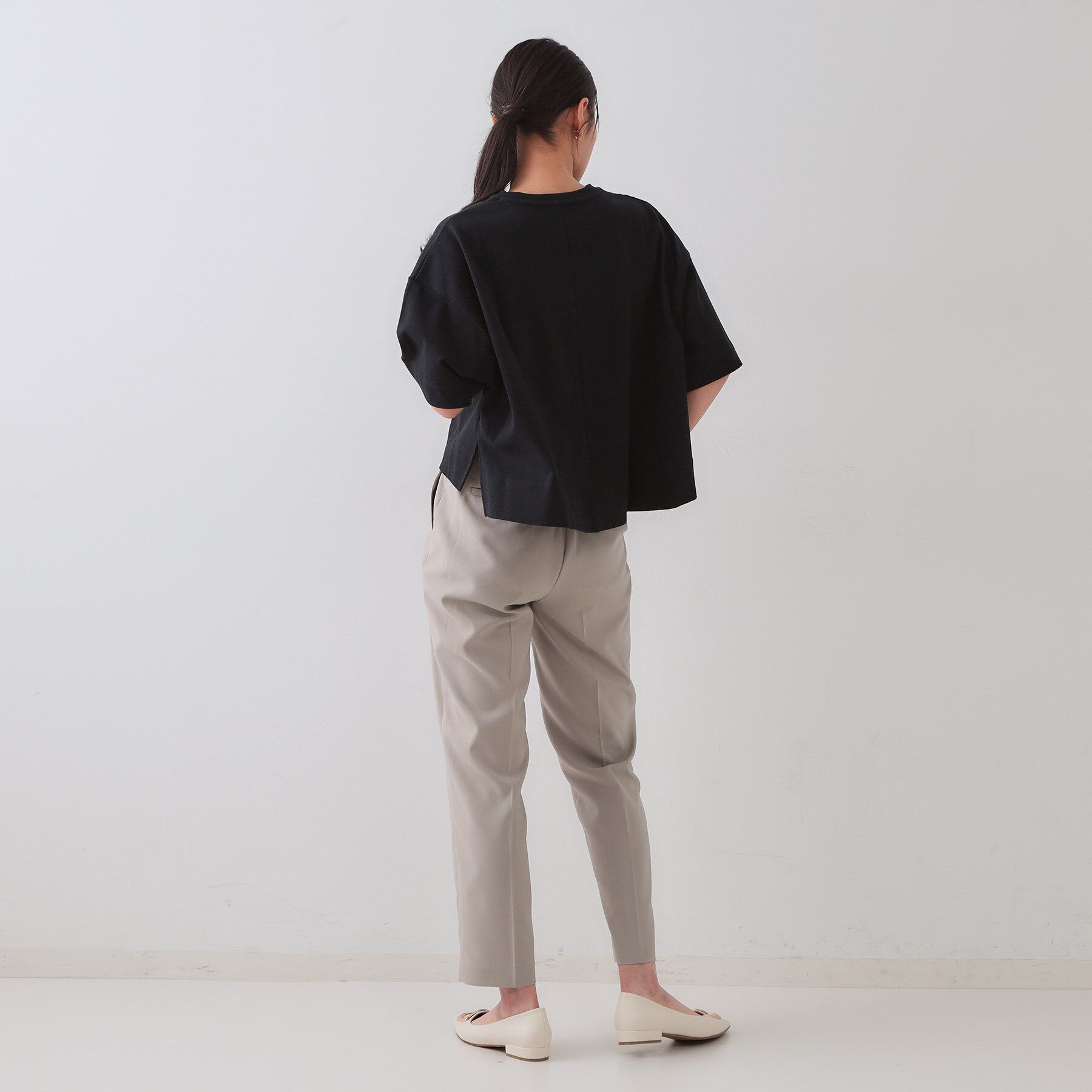 OPAQUE.CLIP「《5色展開》ワイドシルエットTシャツ【洗濯機洗い可】」|Tシャツ・カットソー|