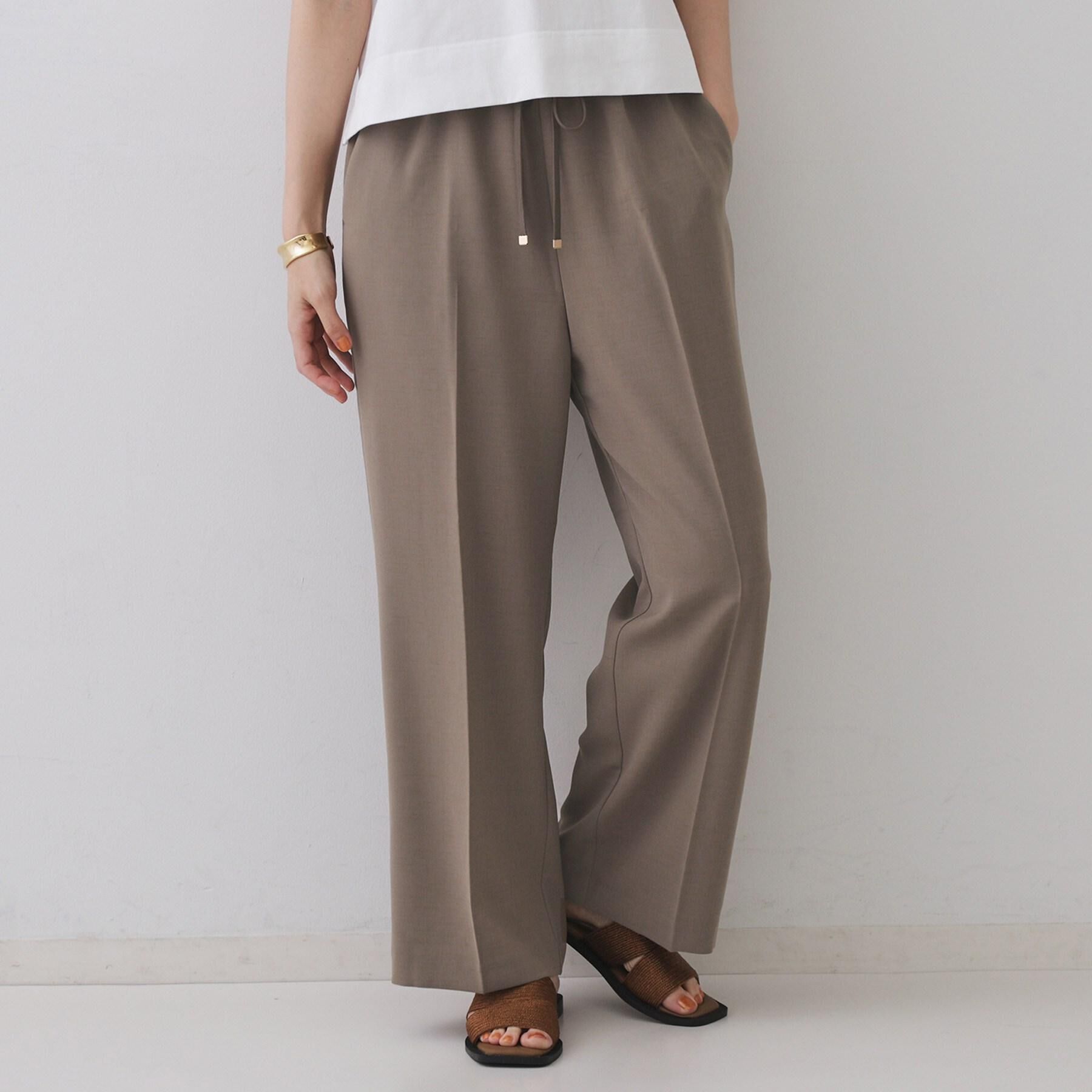 OPAQUE.CLIP「美脚イージーワイドパンツ【防シワ/洗濯機洗い可/抗ピル/ストレッチ】《丈が選べる/SS-LLサイズ/」|その他|