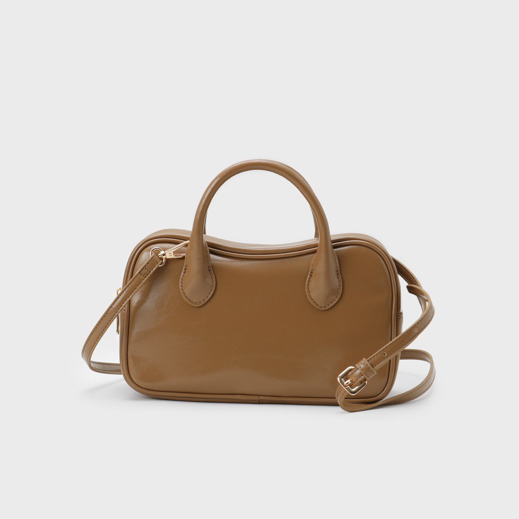 OPAQUE.CLIP「【軽量/2WAY】オイル調合皮ミドルボストンバッグ」|ショルダー・メッセンジャー|