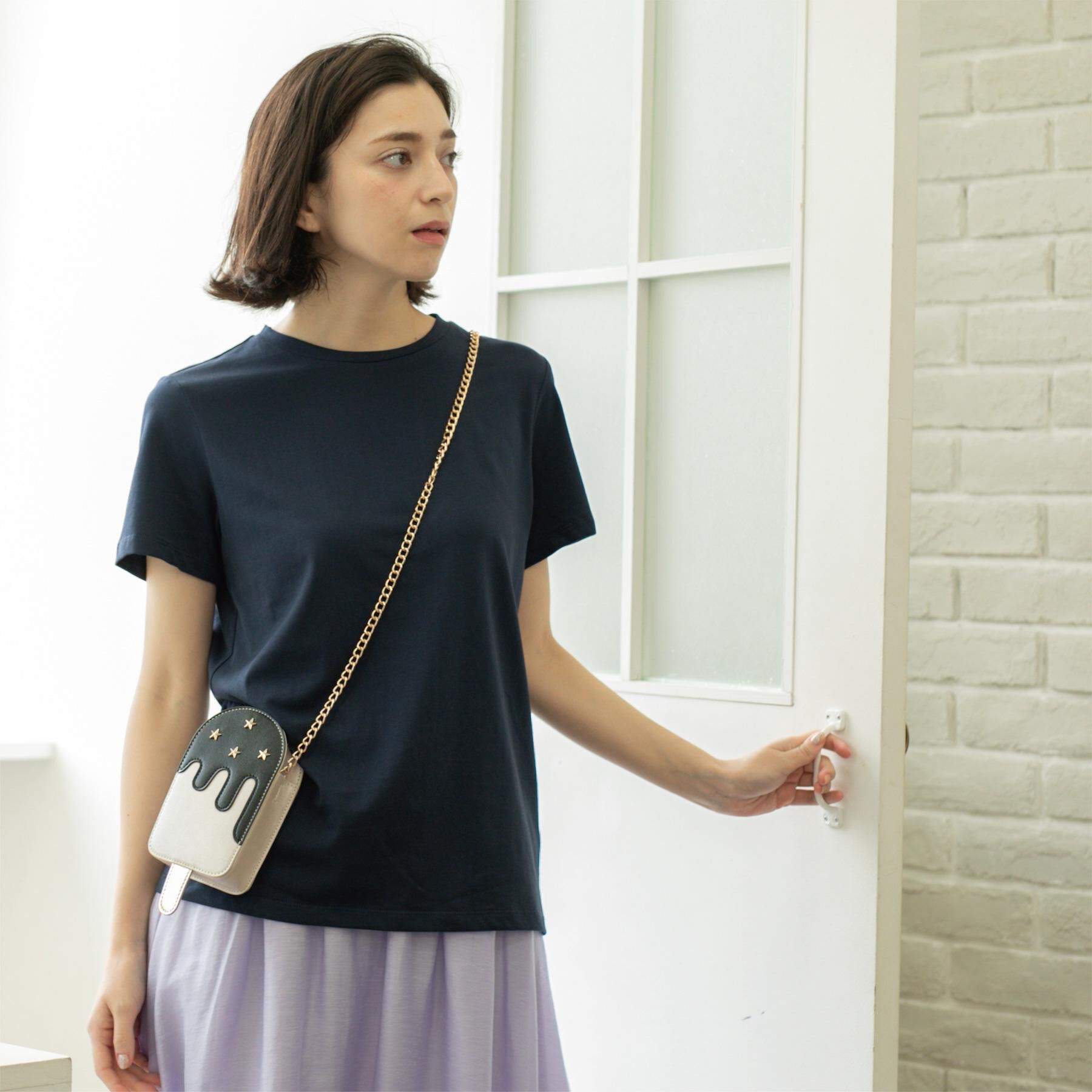 OPAQUE.CLIP「《5色展開》ベーシックTシャツ【洗濯機洗い可/UV/接触冷感】」|Tシャツ・カットソー|